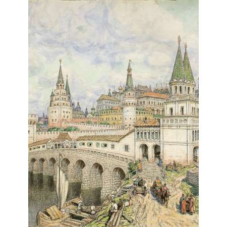 Подарочное издание книги Проспект Древняя Москва в картинах Аполлинария Васнецова