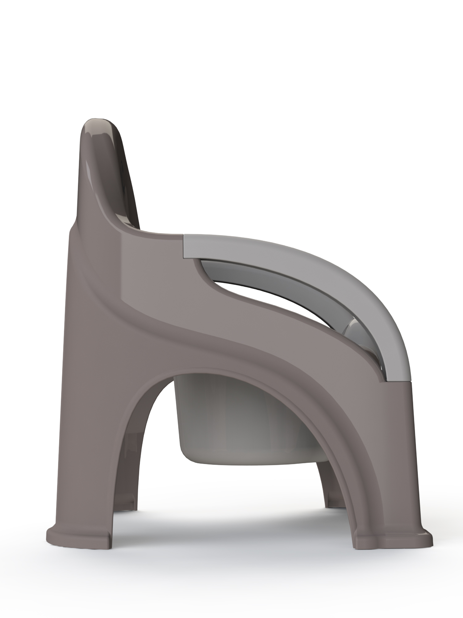 Горшок Amarobaby Baby chair стульчик серый - фото 6
