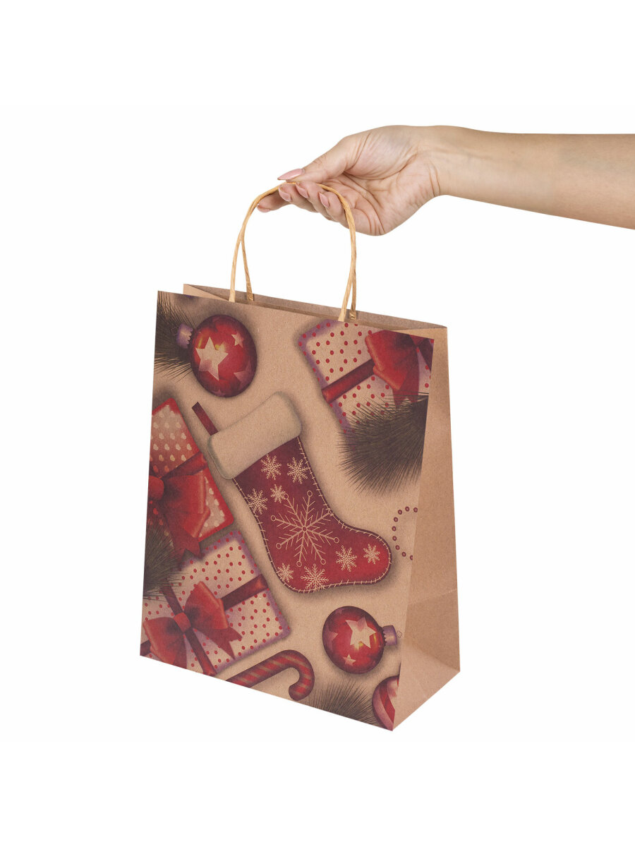 Подарочный пакет Золотая сказка новогодний для упаковки - фото 7