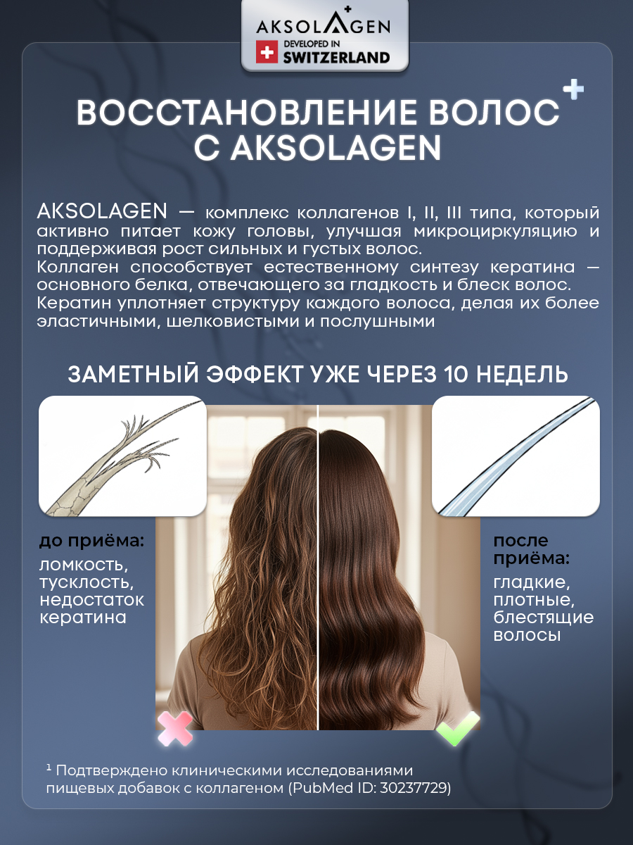 Морской Коллаген 1 2 3 типа AKSOLAGEN красота и здоровье без добавок - фото 4