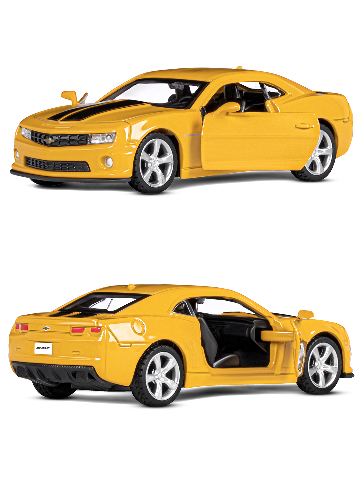 Автомобиль АВТОпанорама Chevrolet Camaro SS 1:43 JB1200137 - фото 7