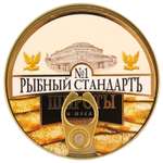 Шпроты Рыбный Стандарт в масле 160г
