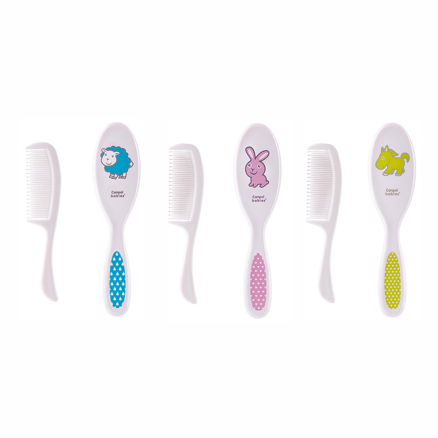 Щетка, расческа Canpol Babies искусственная щетина - фото 1