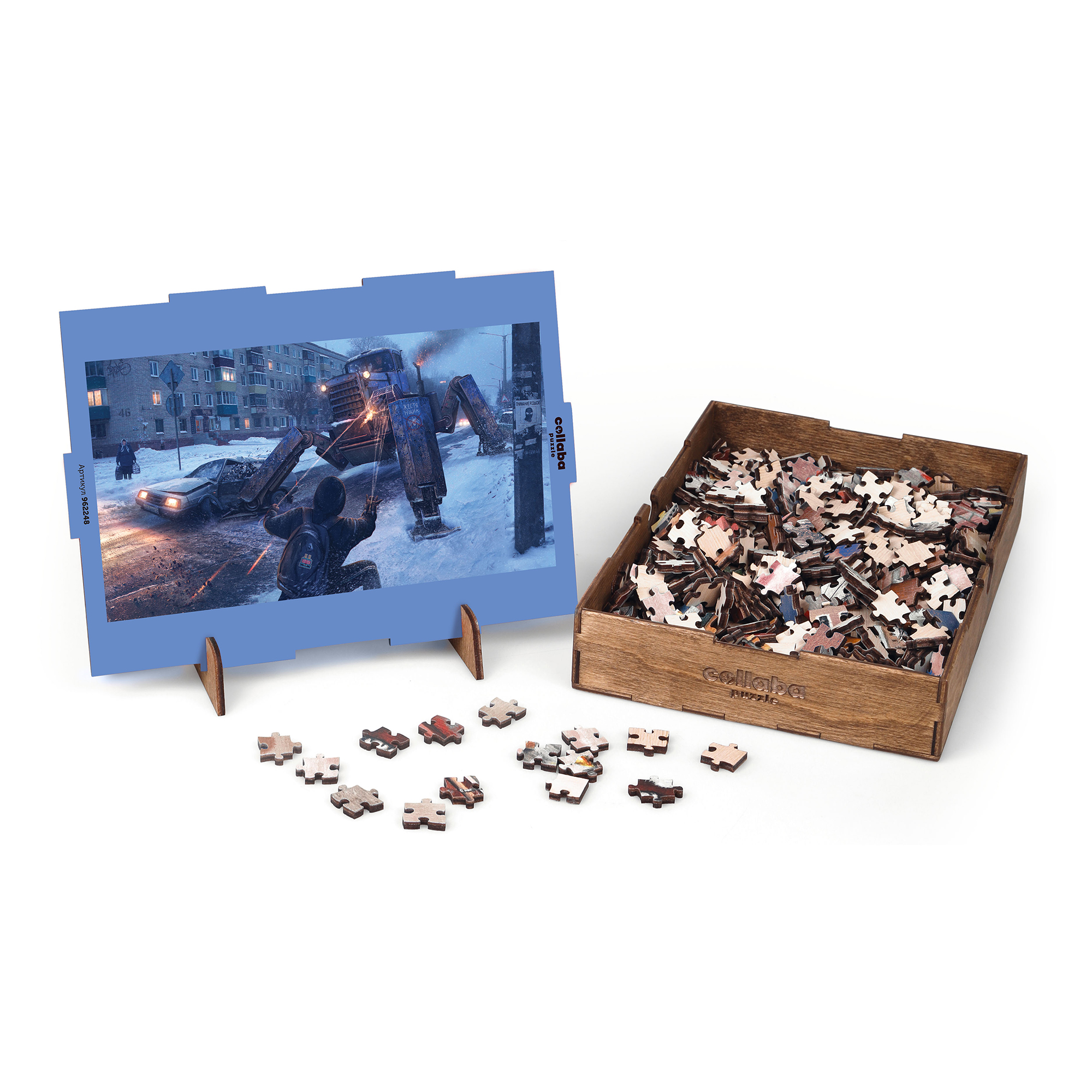 Пазл Collaba puzzle Жестянщик деревянный - фото 8