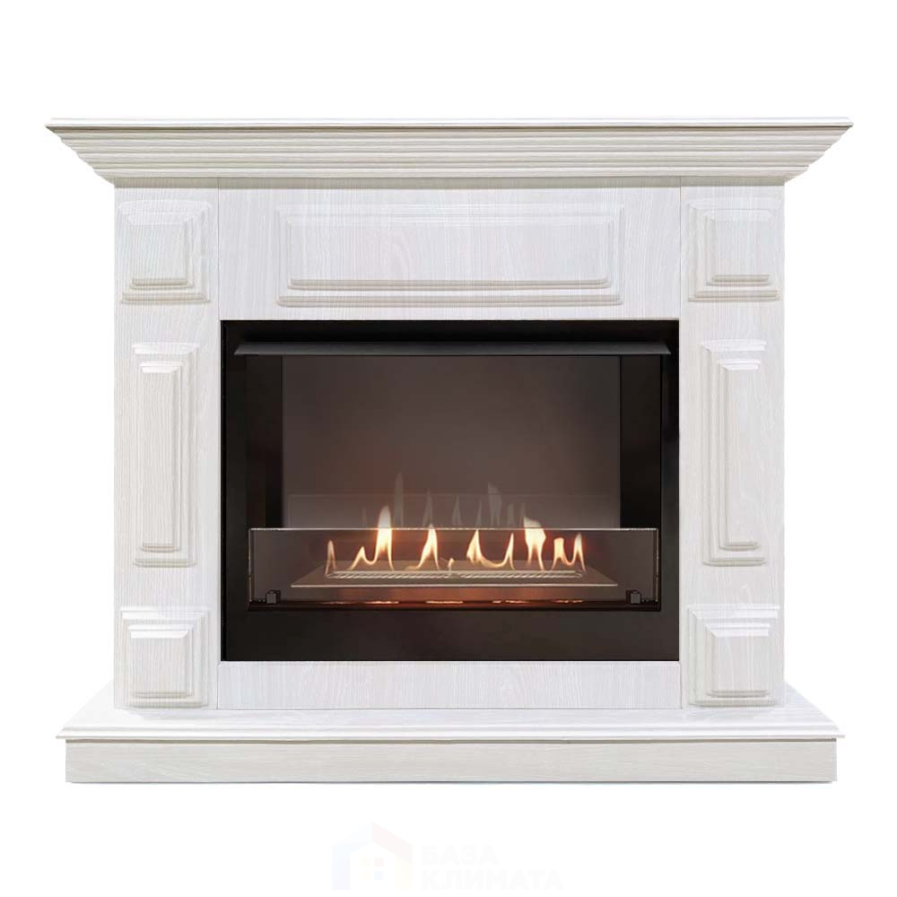 Каминокомплект Хорошие Камины Юпитер с очагом Firelight BFP/P-2520 белое дерево - фото 1