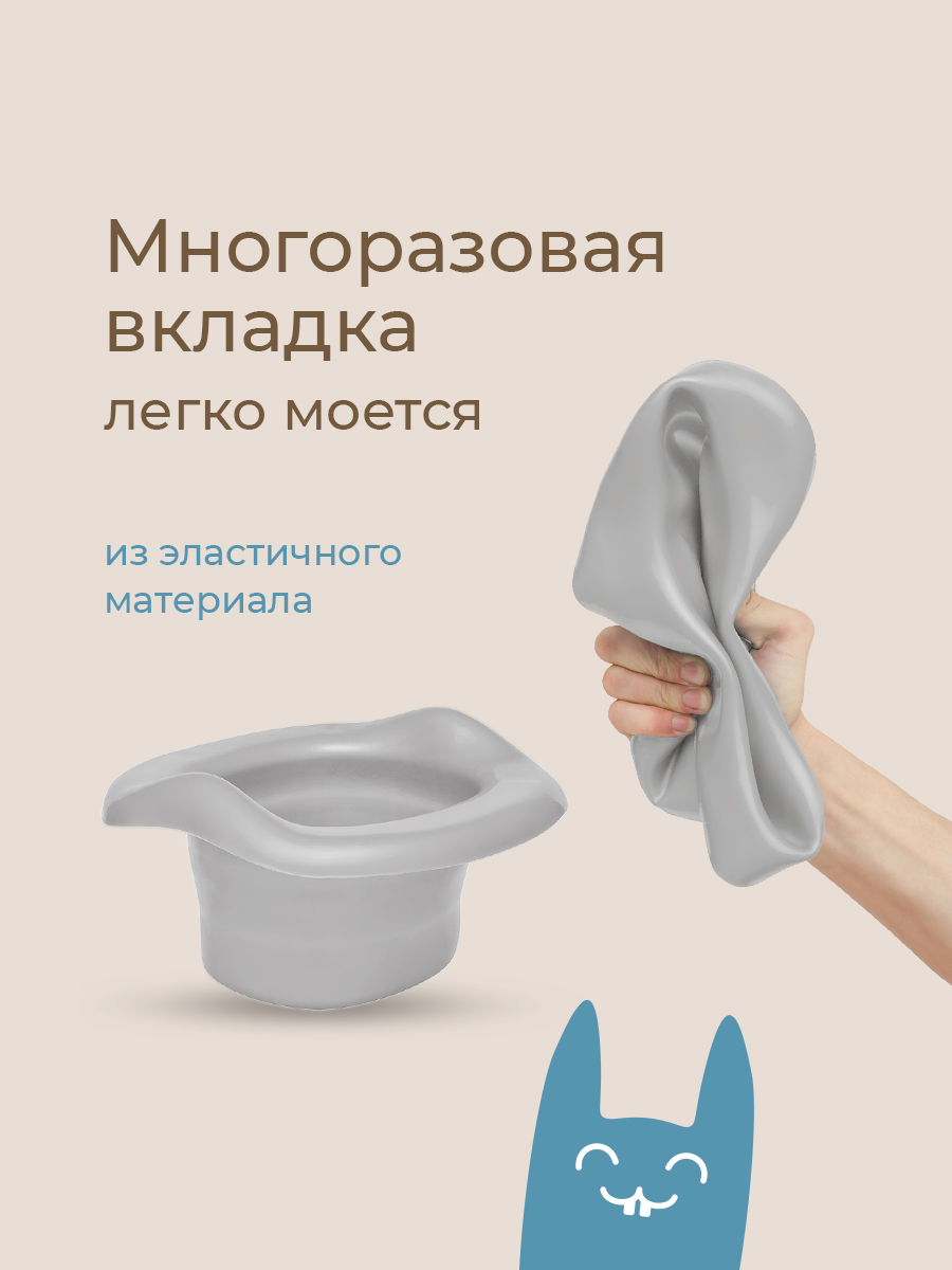 Горшок ROXY-KIDS трансформер Дорожный желтый - фото 12