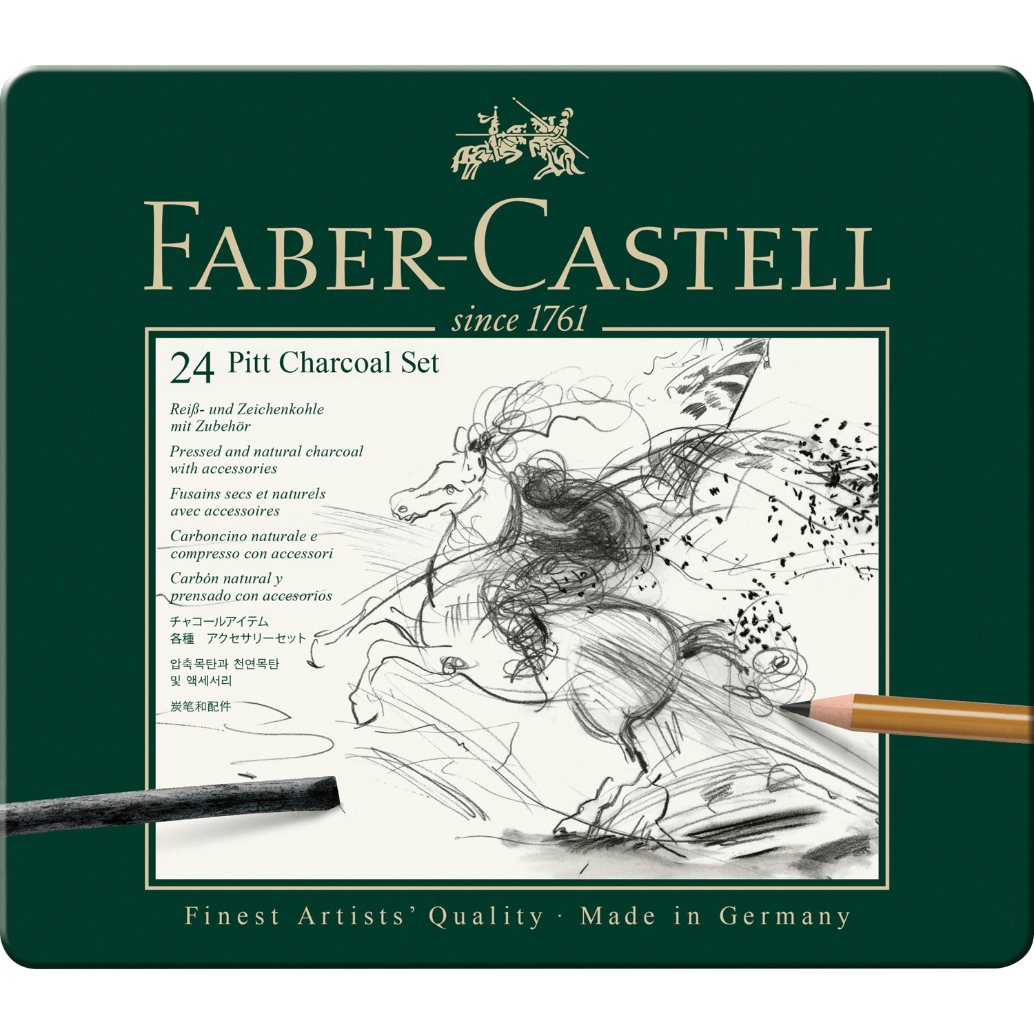 Уголь Faber Castell 24 шт. - фото 1