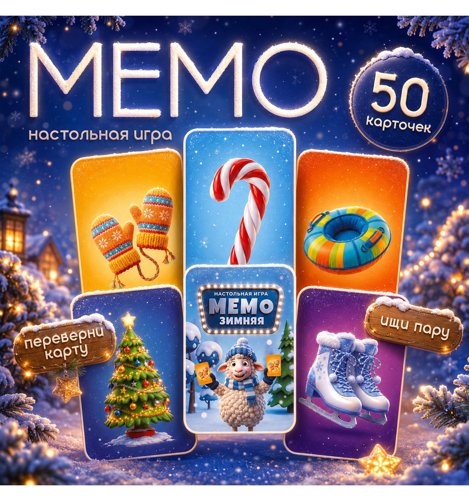 Настольная игра Десятое королевство Мемори Мемо Зимняя - фото 5