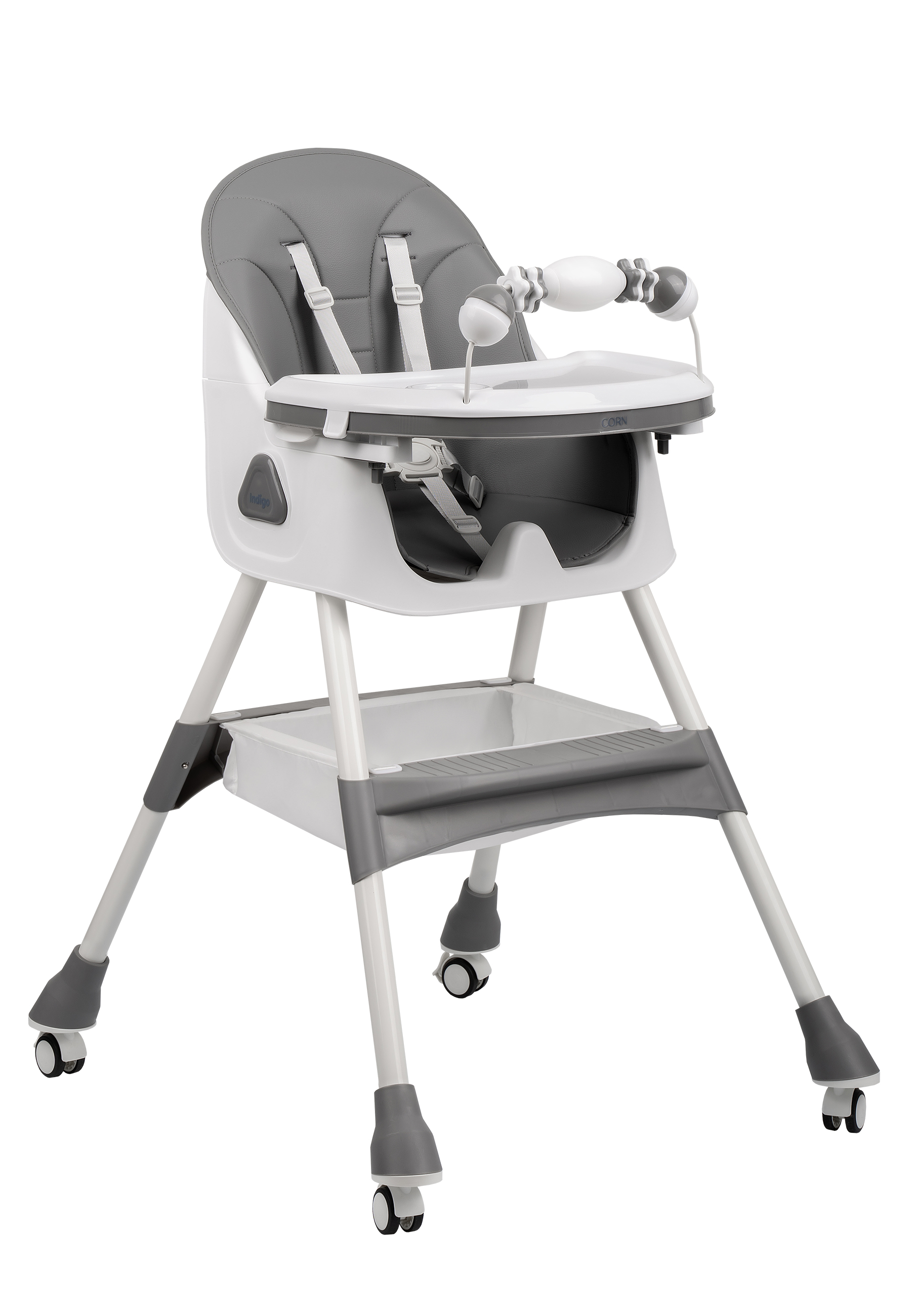 Изображение товара Стульчик для кормления Indigo Corn темно-серый