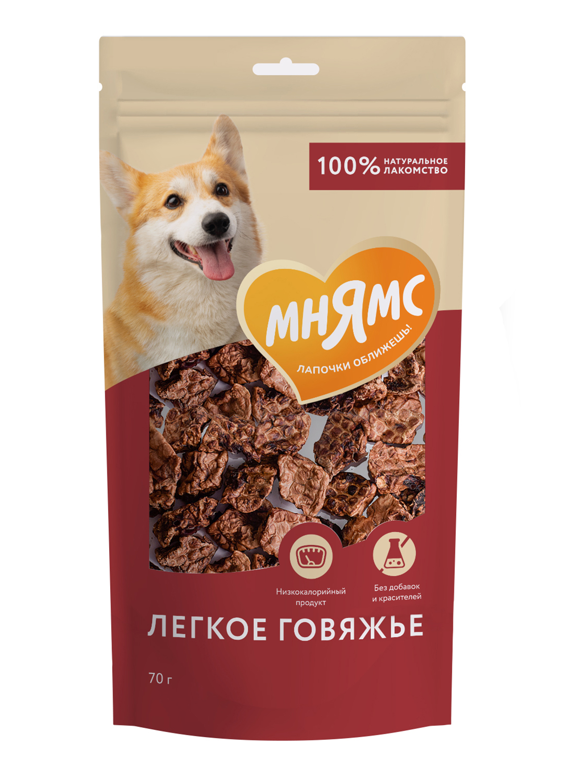 Лакомство для собак Мнямс легкое говяжье 70г - фото 1