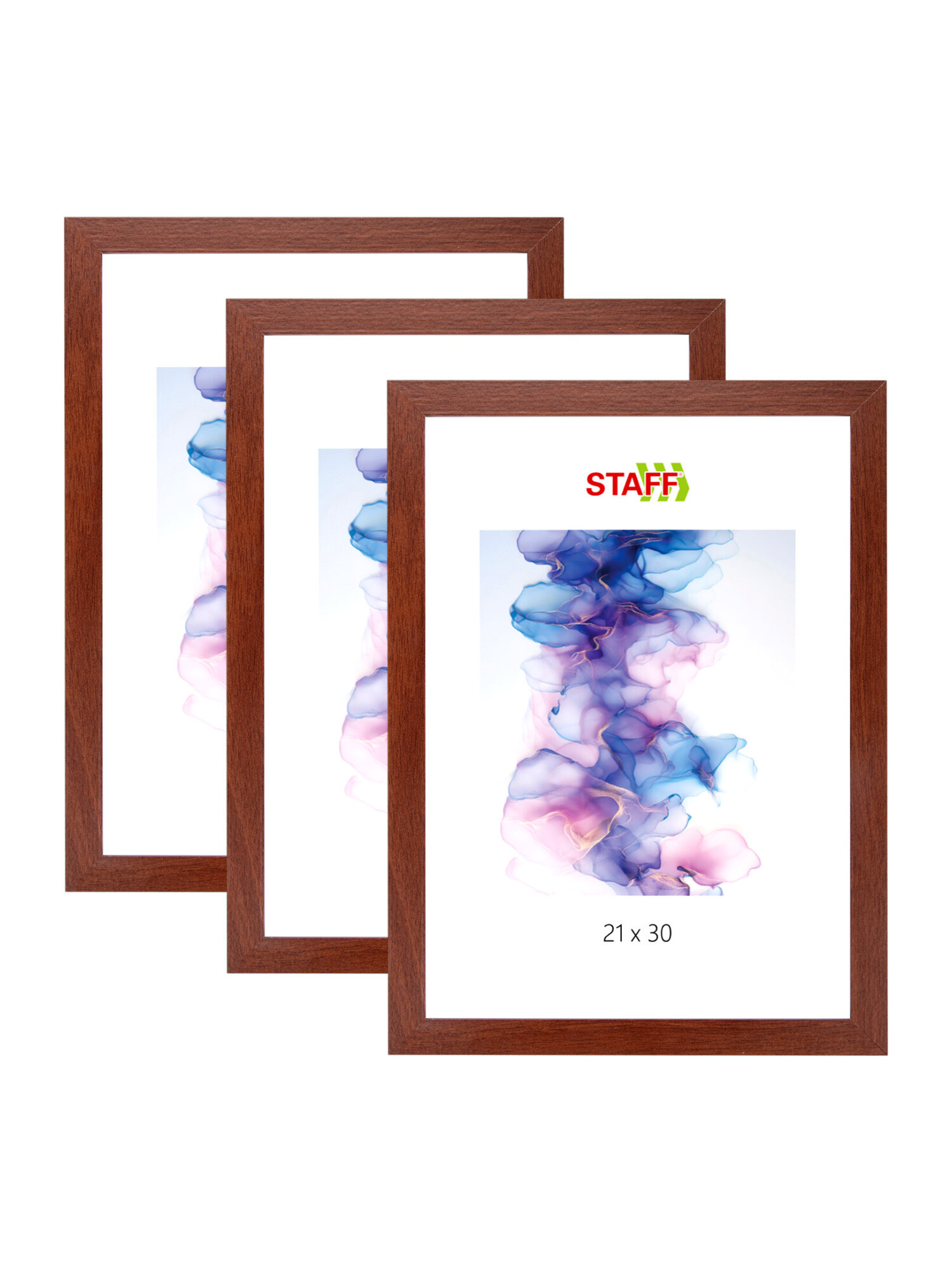 Рамка для фото Staff 21x30 см A4 небьющаяся набор 3 штуки - фото 2