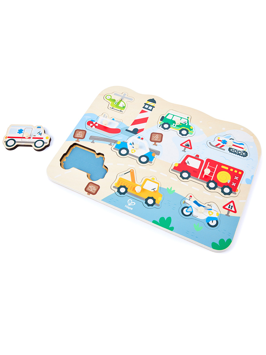 Игрушка Hape рамка-вкладыш Экстренные службы - фото 3