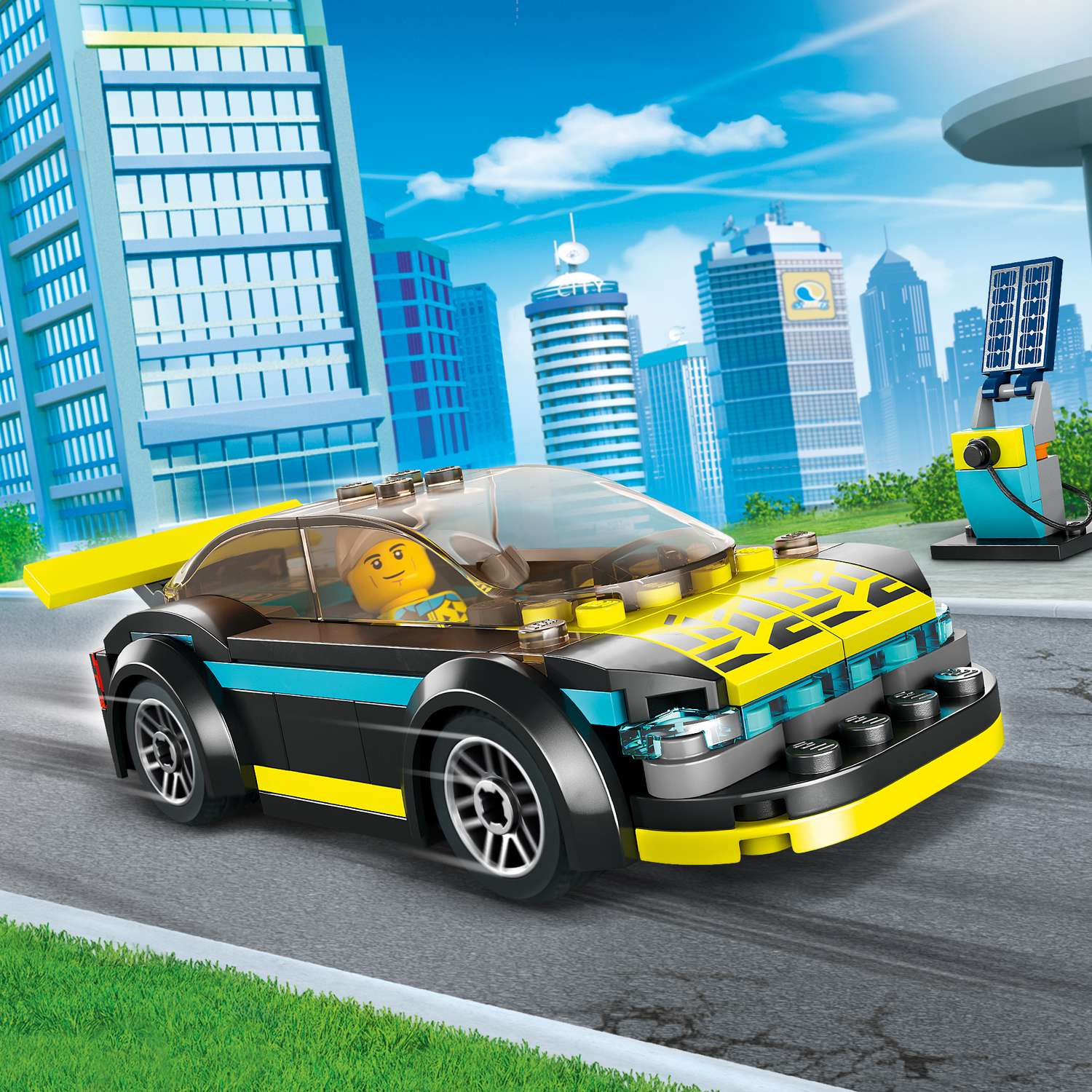 Конструктор LEGO City Электрический спорткар блочный - фото 11