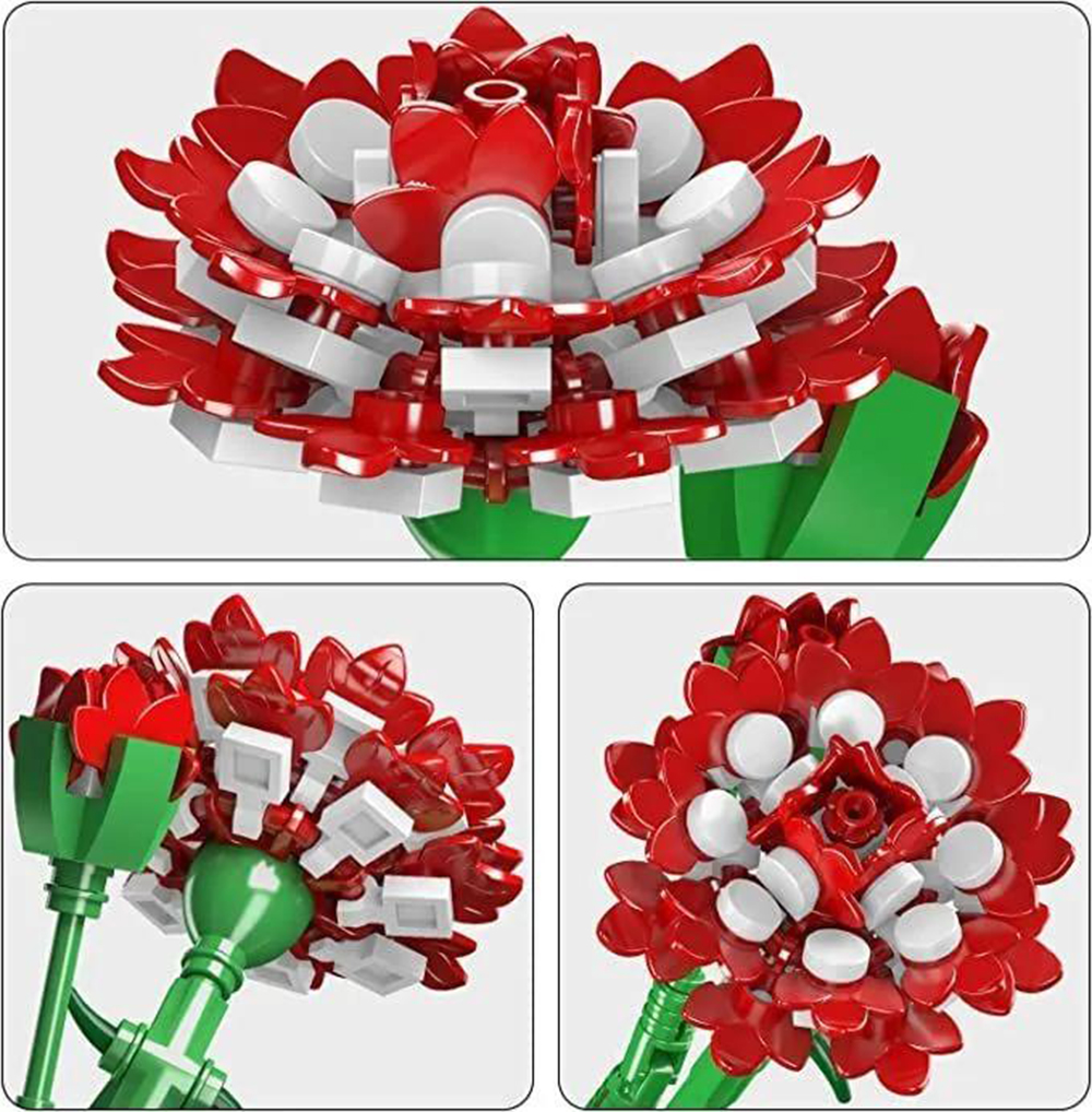 Конструктор Mould King Букет цветов Гвоздика - фото 8