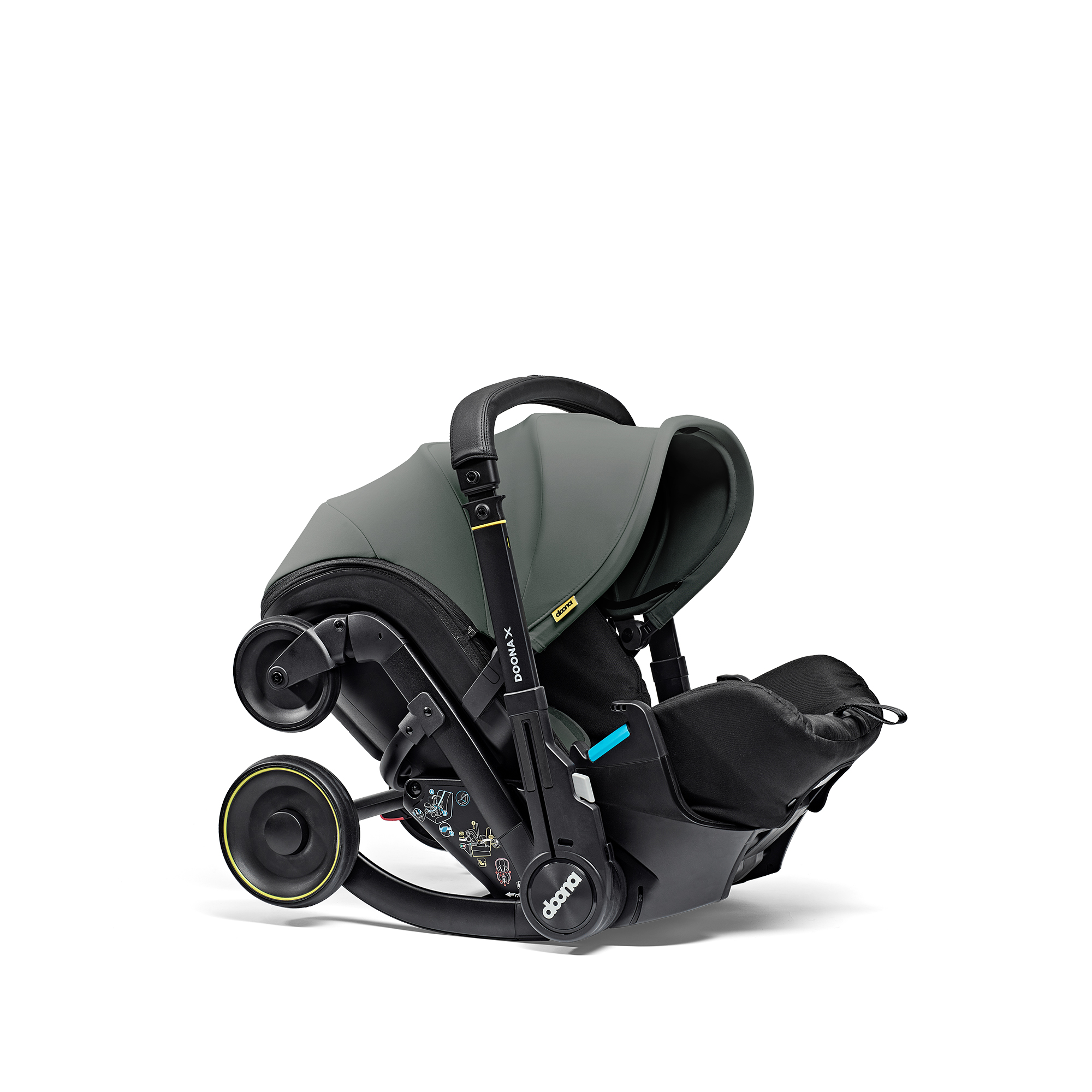 Автокресло Doona Doona X, цвет: Slate Green Isofix 0 (0 -13 кг) серый - фото 16