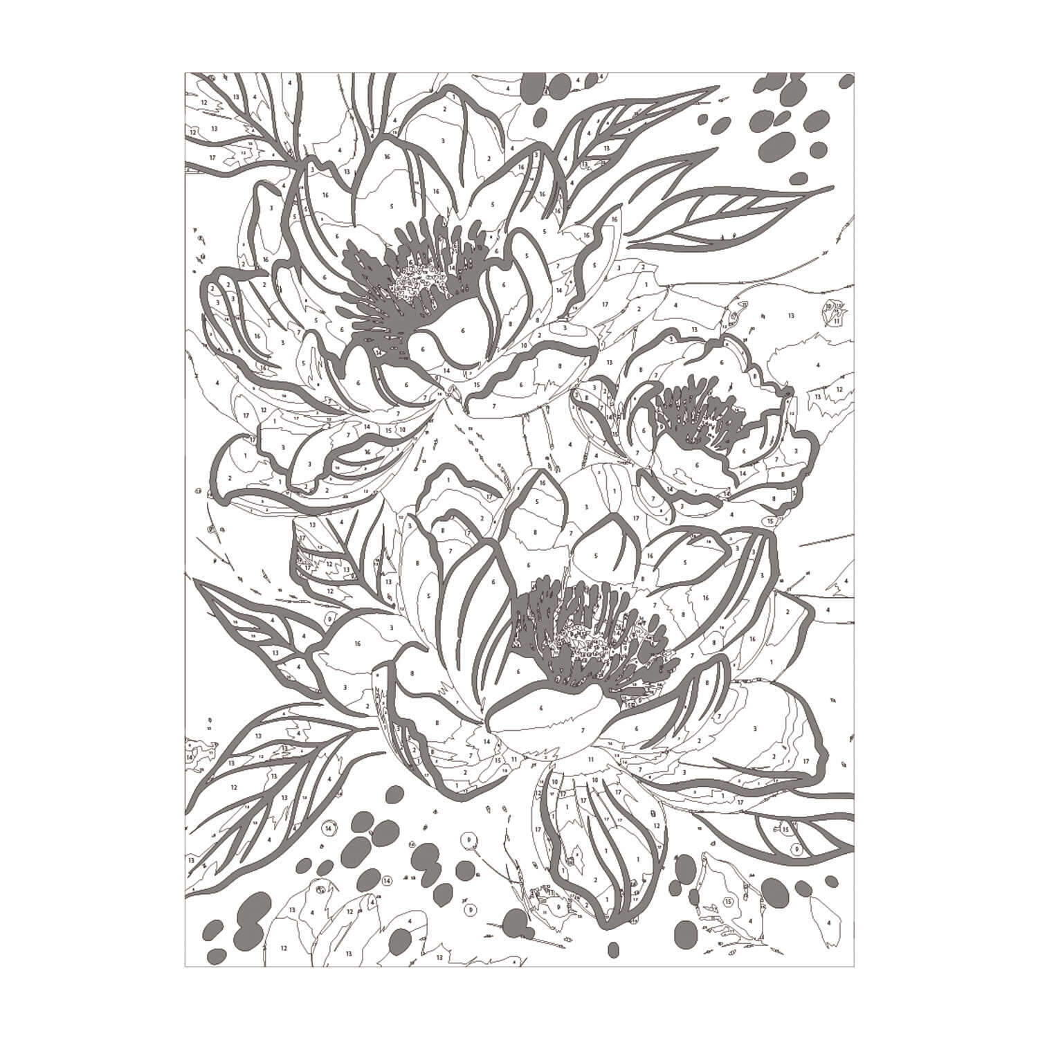 Картина по номерам Феникс + Лотосы - фото 4