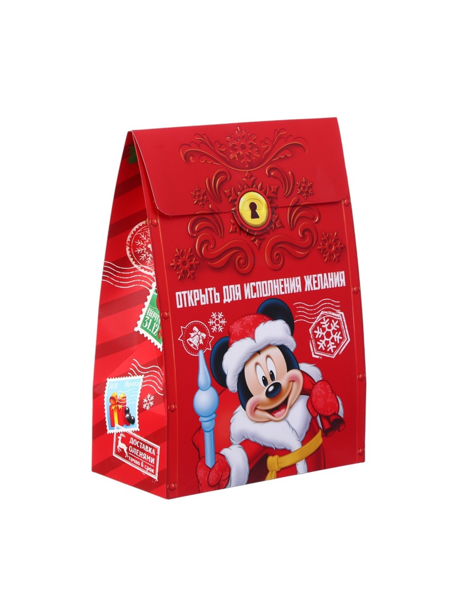 Коробка складная, новогодняя Disney "Сказочная почта", 20 х 28,1 х 10 см - фото 2