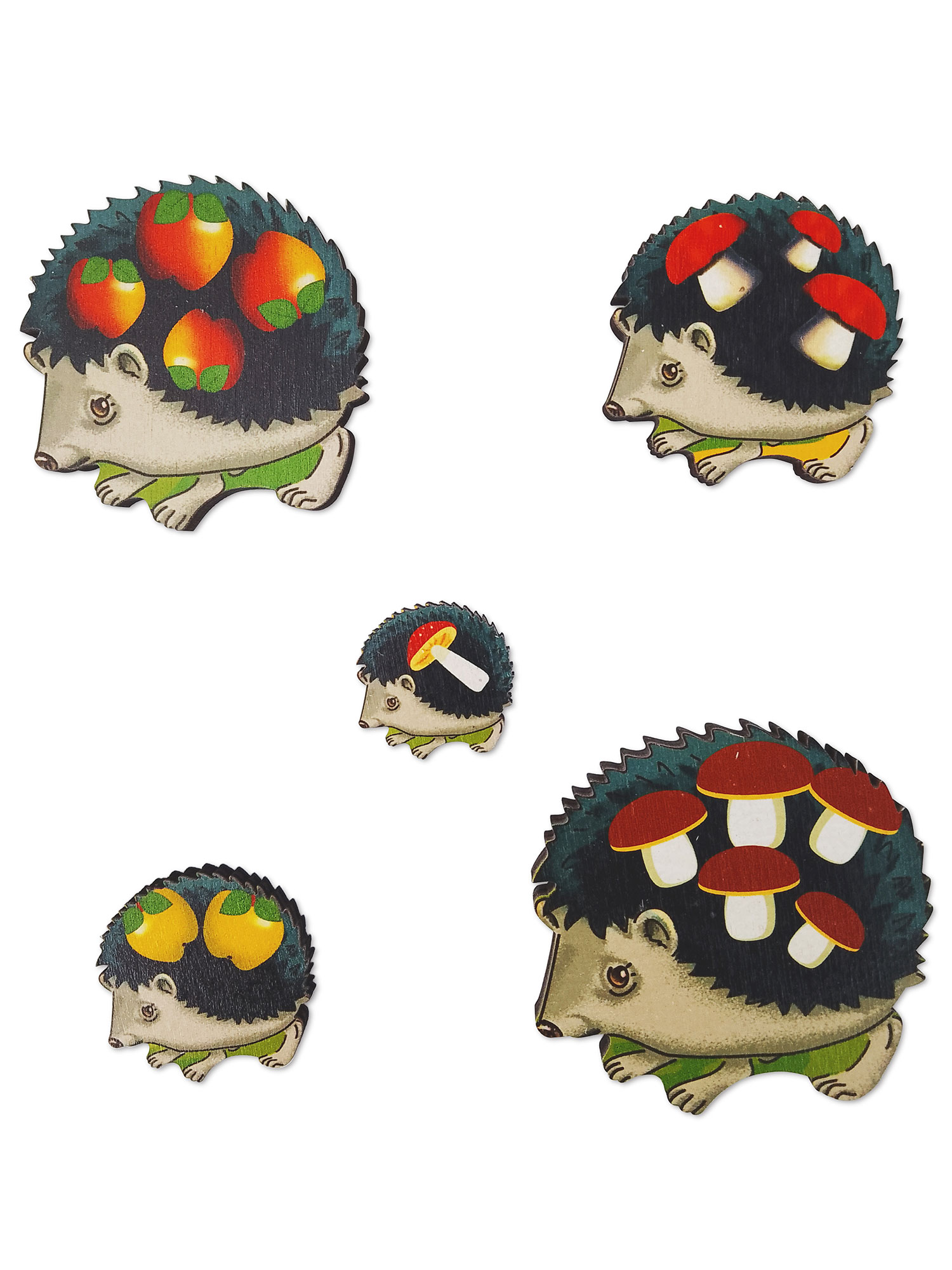 Игрушка Нескучные игры рамка-вкладыш Монтессори Ежики - фото 4