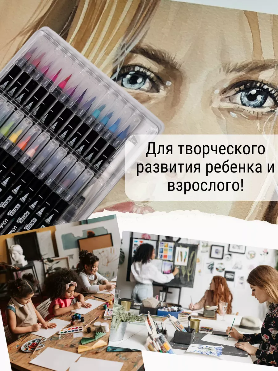 Маркеры AXLER 24 шт. - фото 13