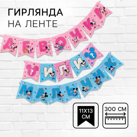 Гирлянды Disney Девочка или мальчик