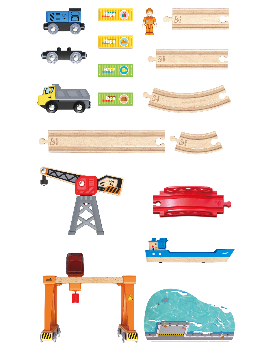 Набор железнодорожный Hape E3791_HP - фото 8