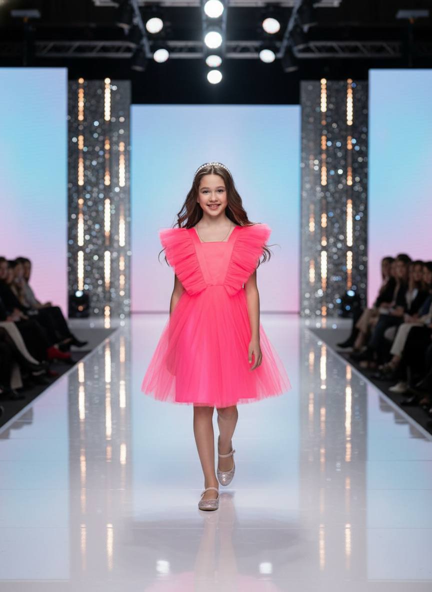 Платье ELLIE by Rina Kutz ПЛ-0420/ярко-розовый - фото 4