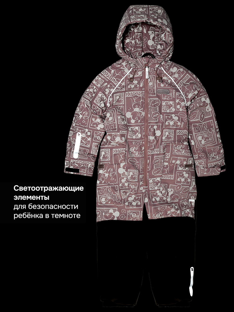 Комбинезон NIKASTYLE 8м8626 пудра/кофе - фото 6