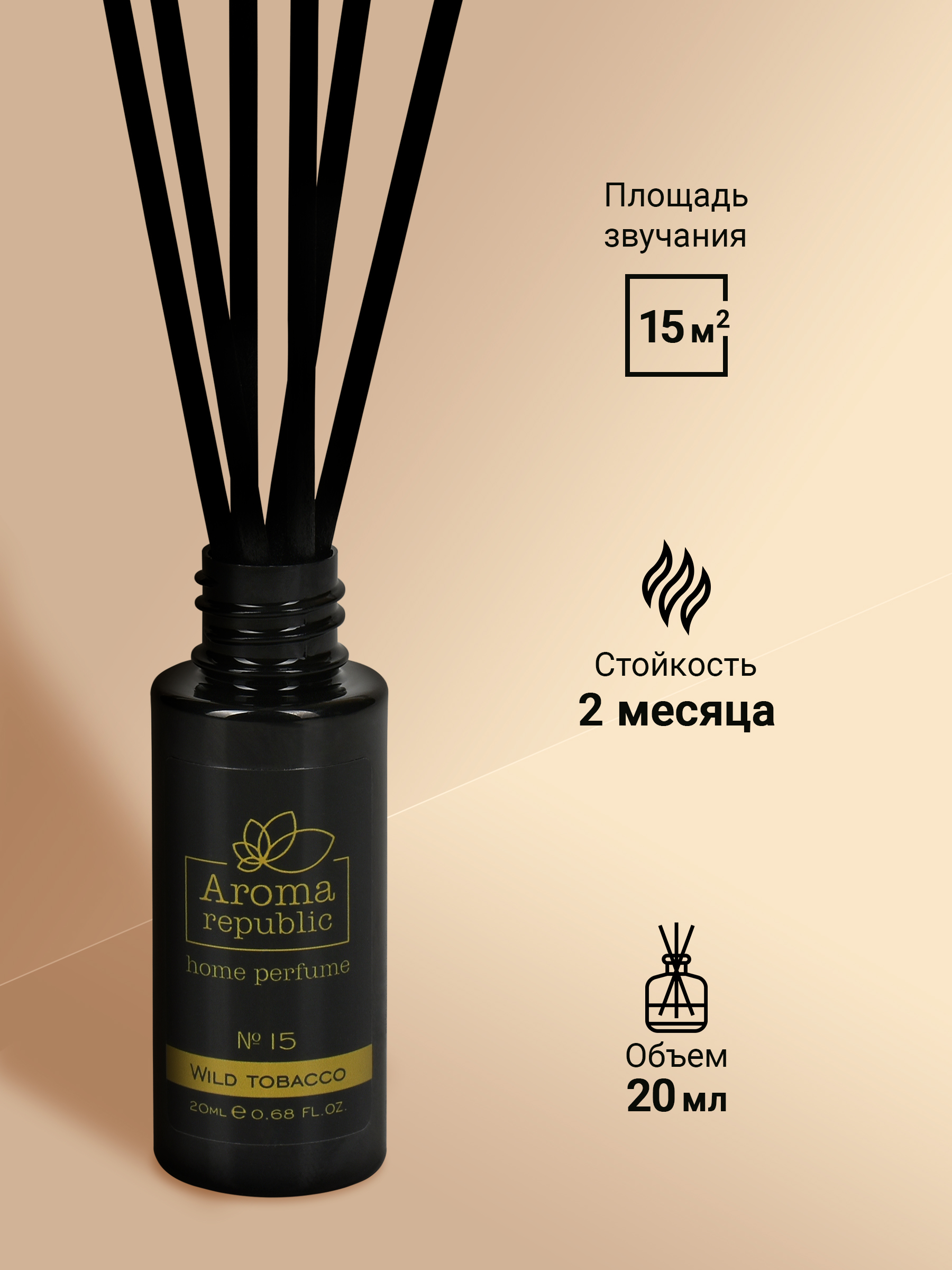 Ароматический диффузор Aroma Republic №15 Wild tоbacco - фото 3