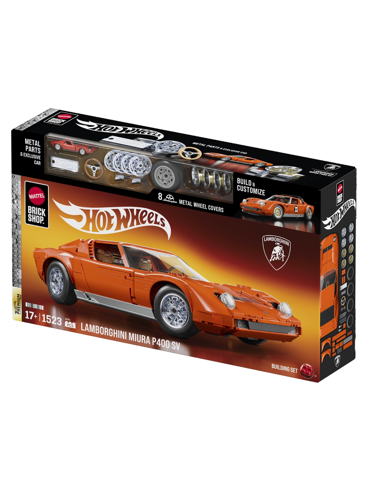 Конструктор Brick Shop Lamborghini Miura 1523 дет. - фото 16