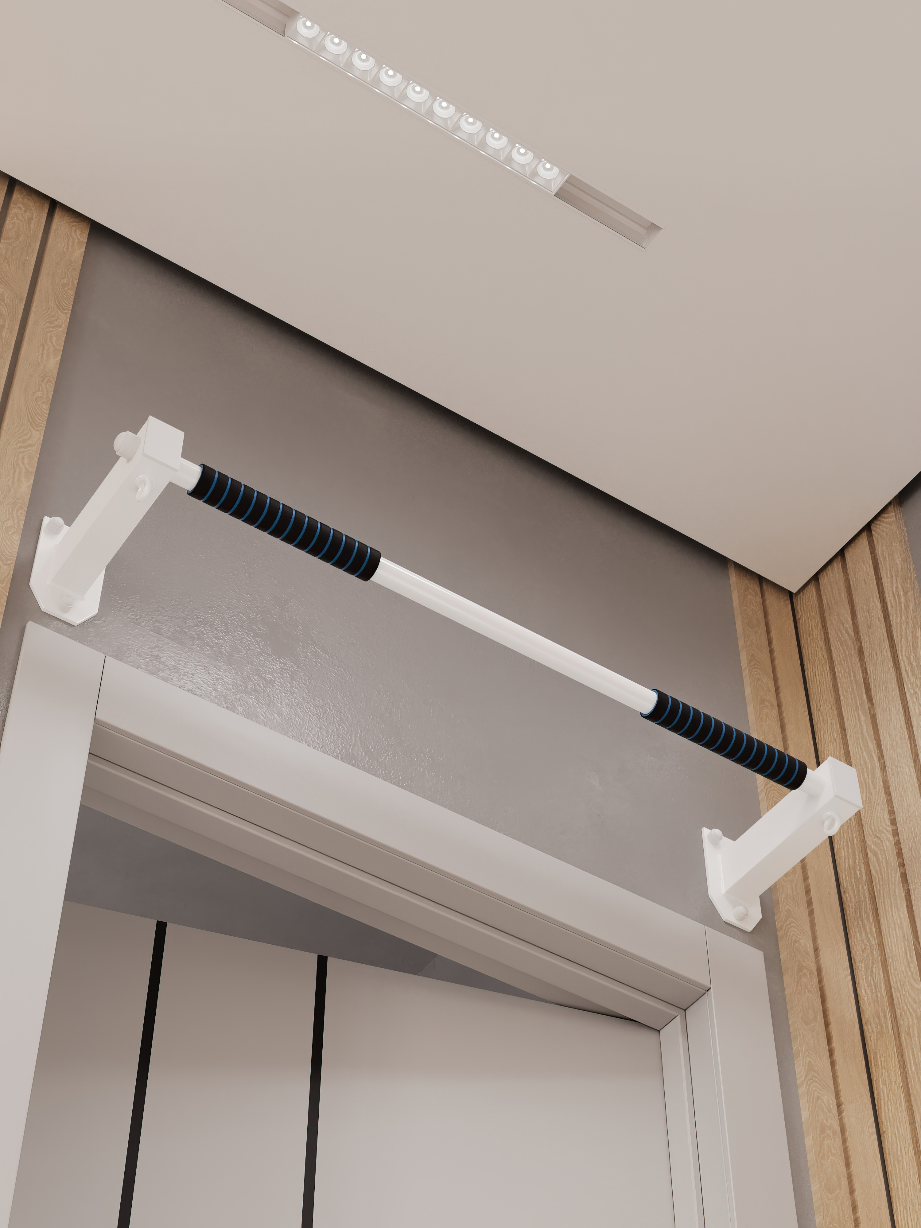 Турник настенный наддверный "Классик" COMFORT - неопреновое покрытие - фото 1