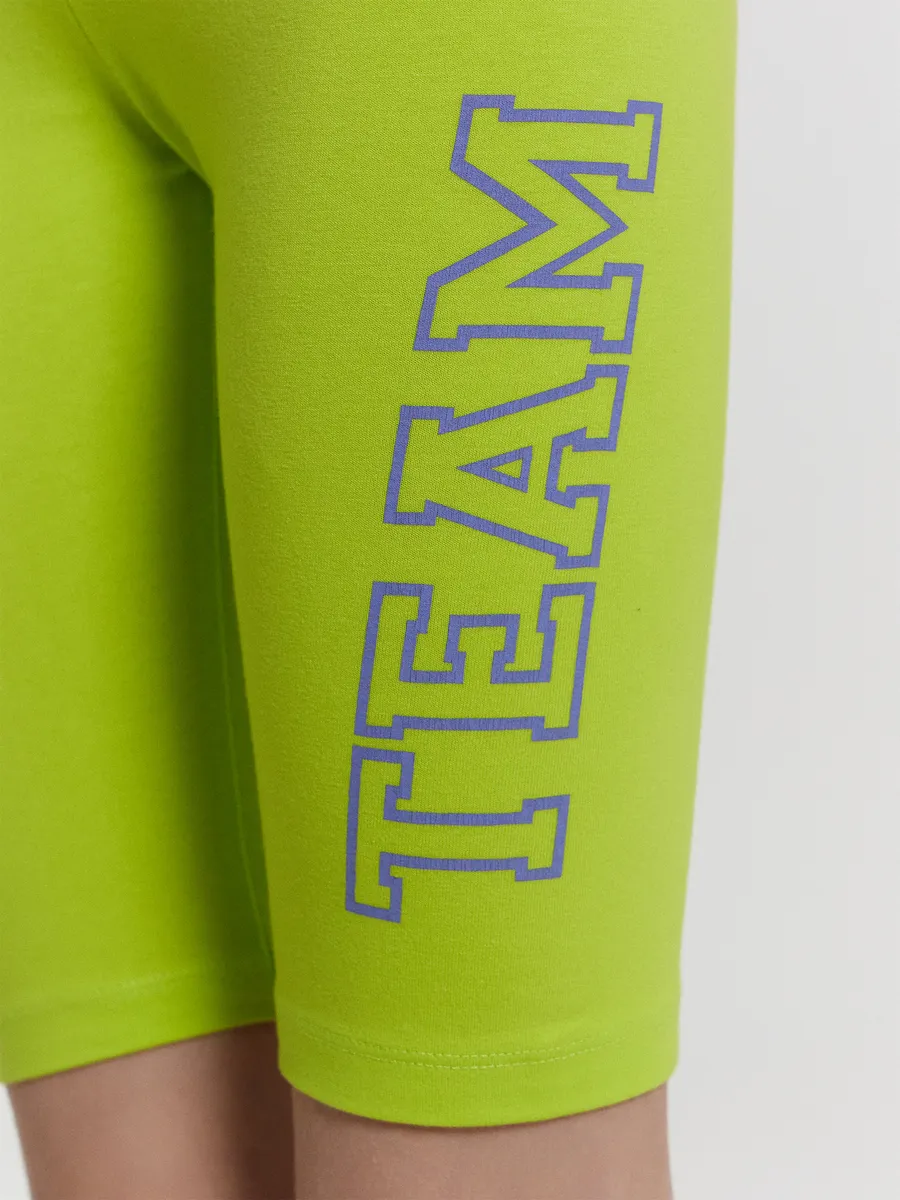 Велосипедки 2 шт Mark Formelle (Марк Формэль) 137721-2/зеленый лайм +лиловый вереск +печать - фото 7