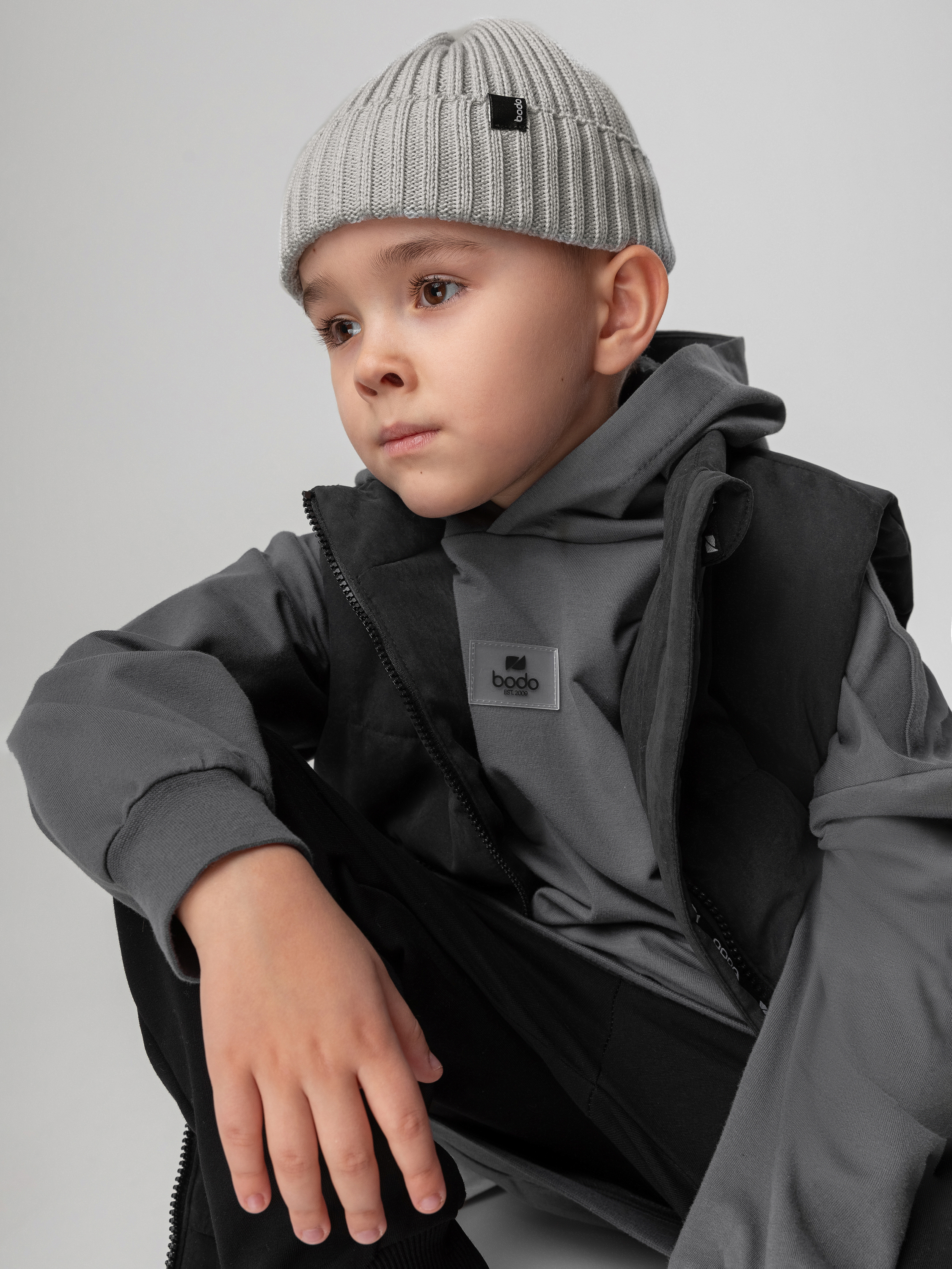 Шапка Bodo 10-405MU_светло-серый - фото 3
