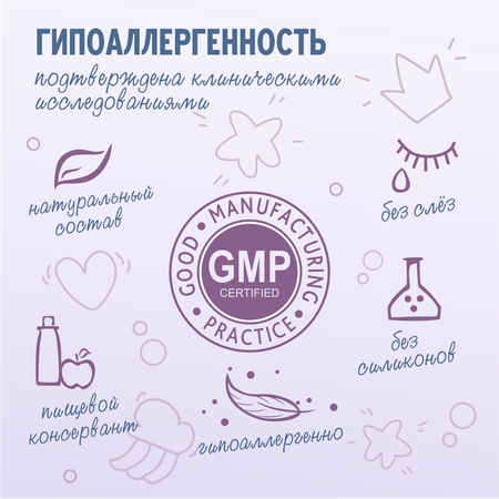 Шампунь AQA baby Блестящие локоны 250 мл