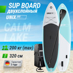 SUP-борд Calm Lake 300 см UNIX line весло 3 плавника насос с монометром