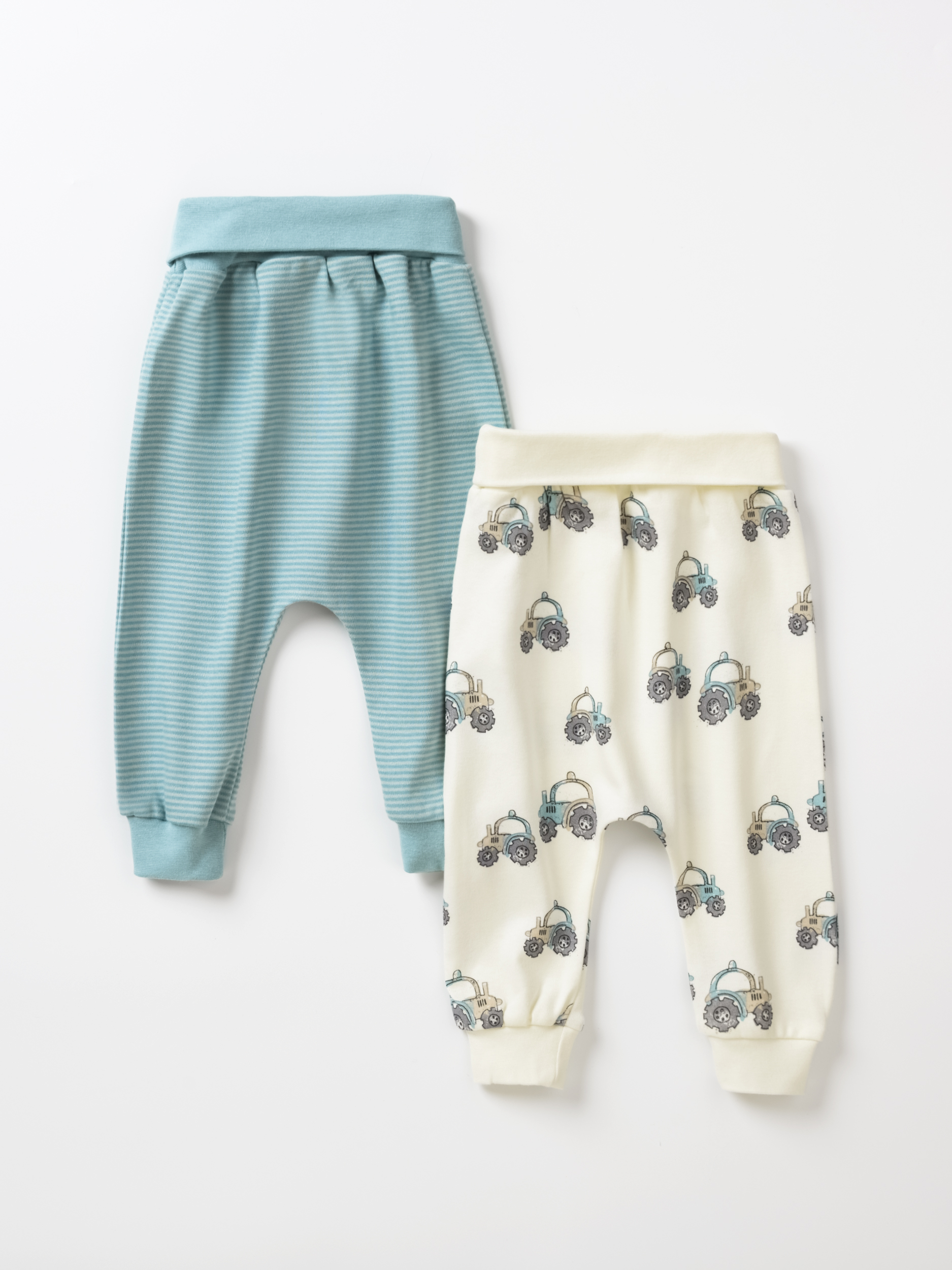 Брюки 2 шт artie S25B17BR2-1491M/Молочный-бирюзовый - фото 2