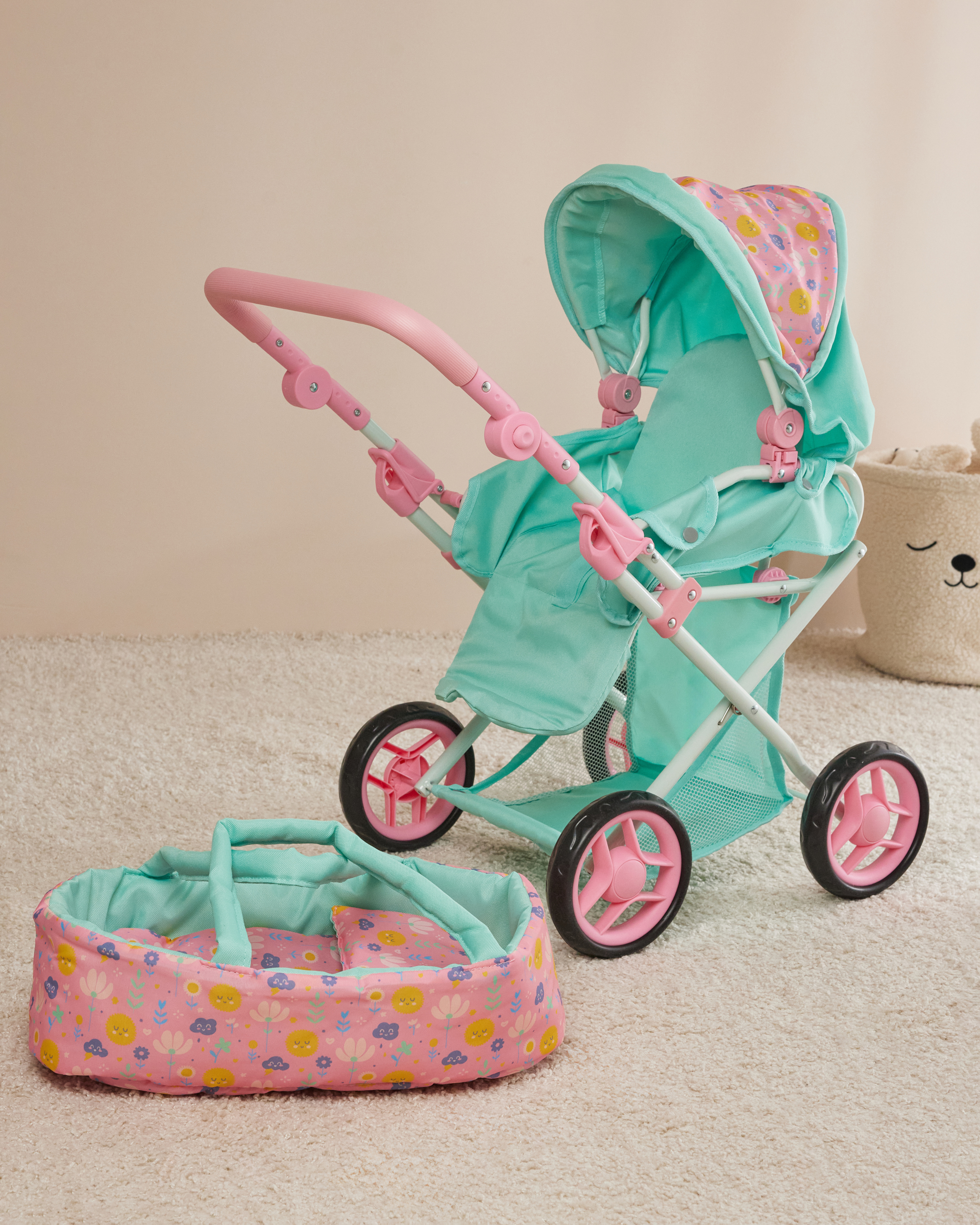 Коляска 3 в 1 для кукол Demi Star 9346 Seasons - фото 6
