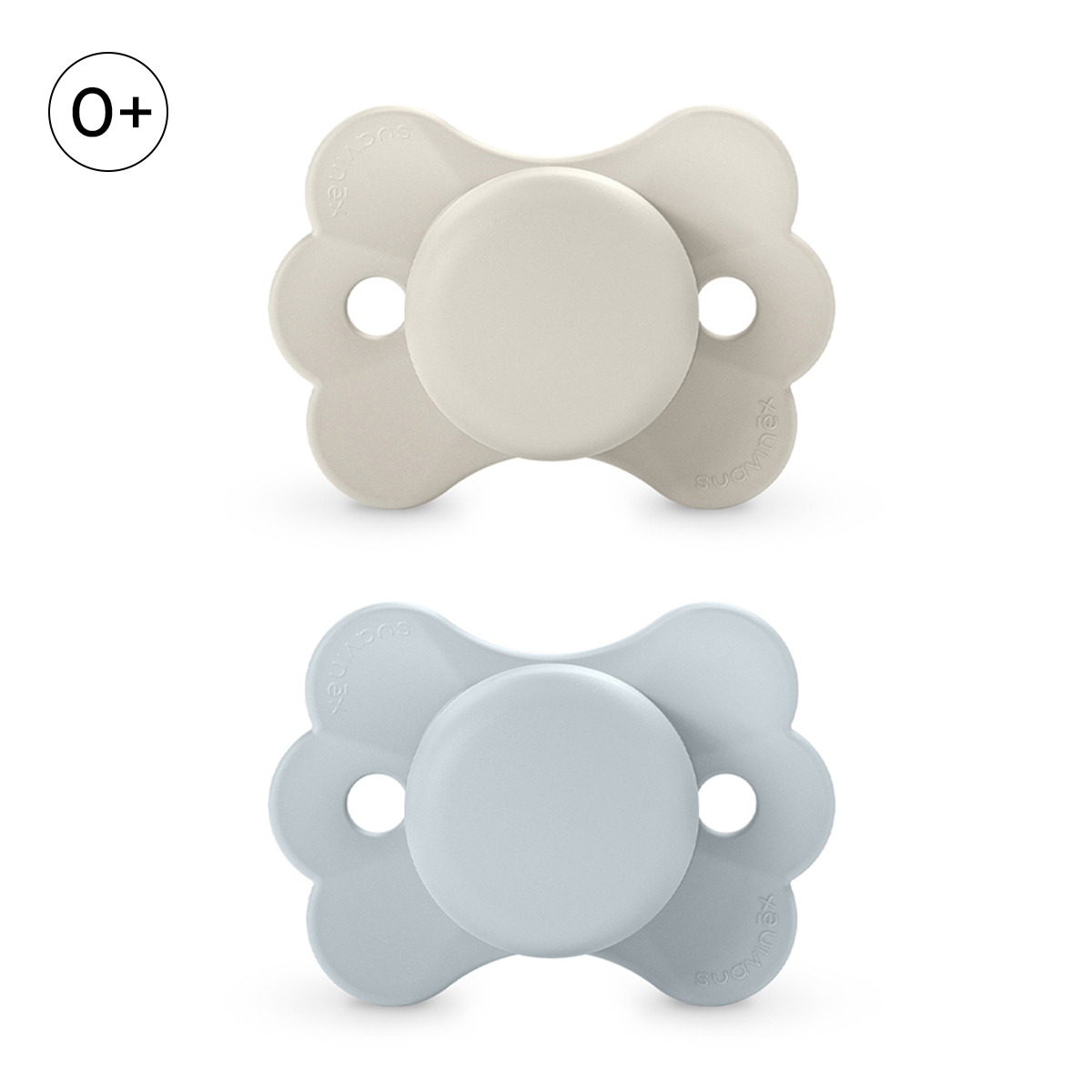 Изображение товара Пустышка Suavinex силикон ортодонтическая 0+ мес. набор 2 шт.