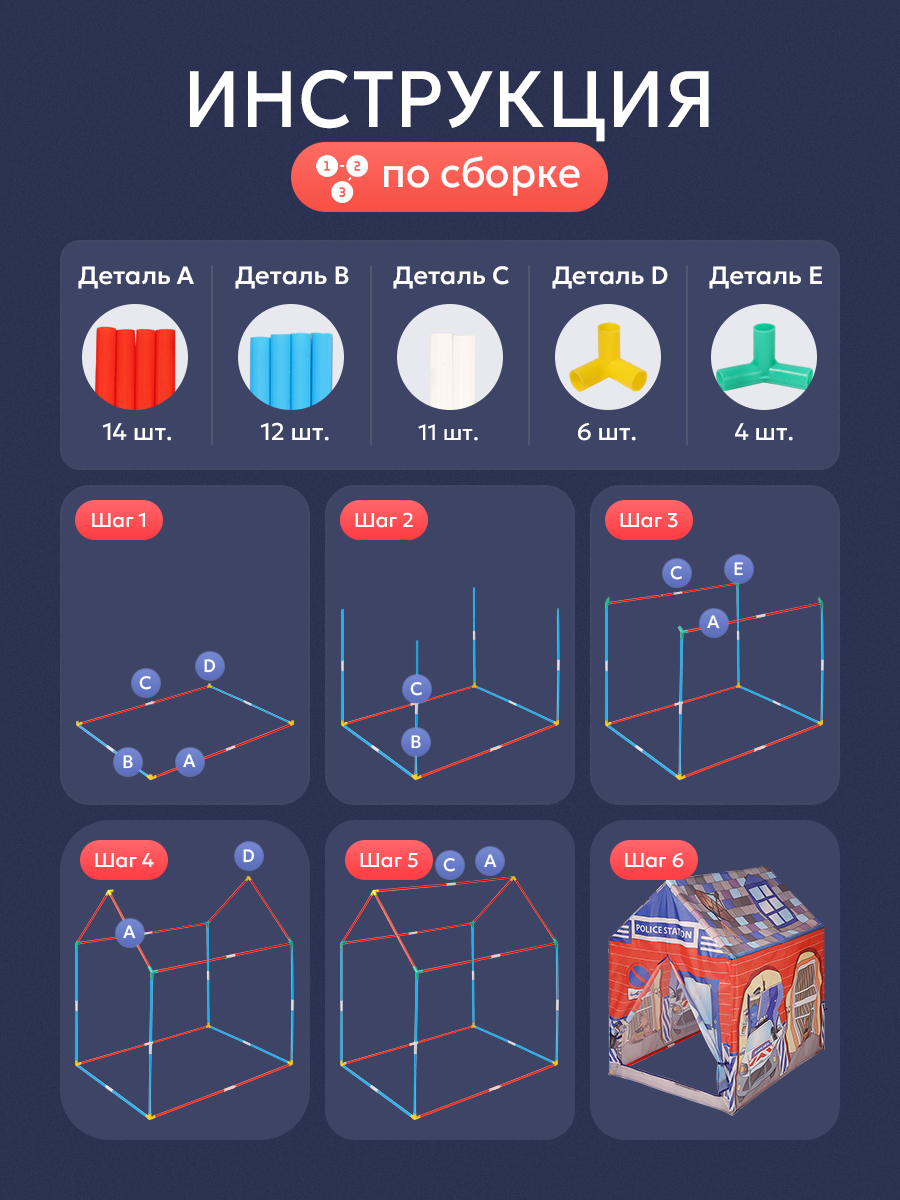 Палатка Рыжий кот Полицейская станция - фото 4