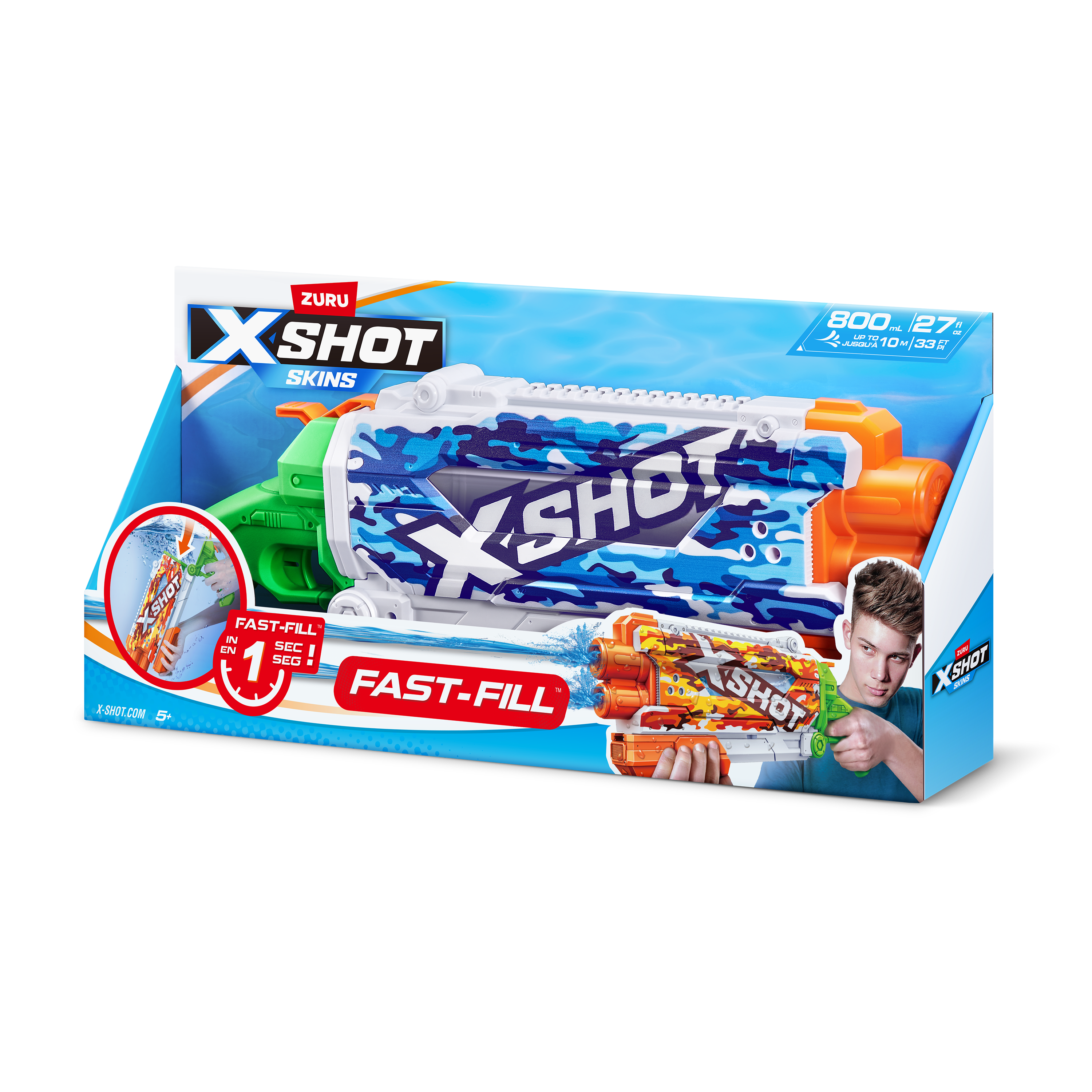 Бластер водный Zuru XSHOT  Skins Памп - фото 8