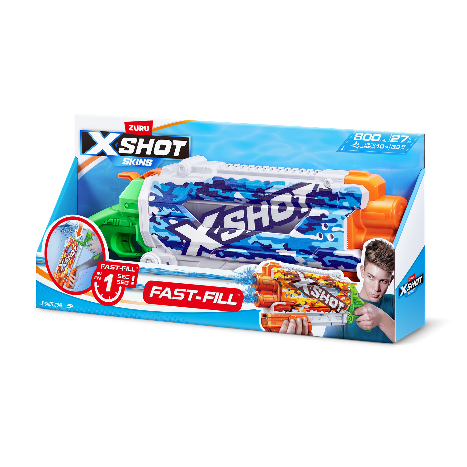 Бластер водный Zuru XSHOT  Skins Памп - фото 8