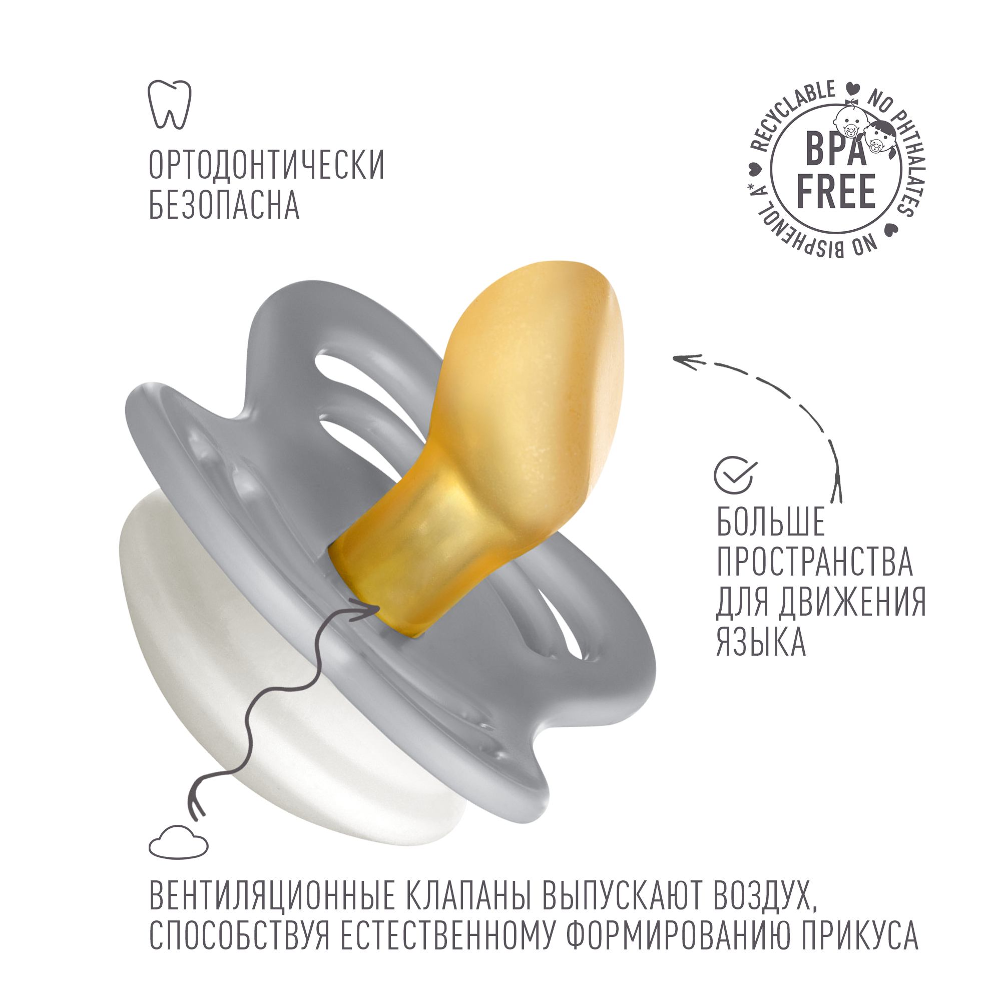 Пустышка BIBS от 0 мес. - фото 3