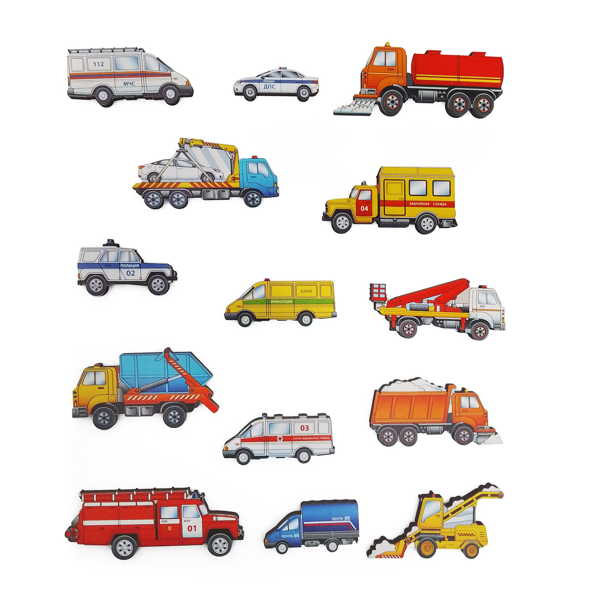 Игрушка Нескучные игры рамка-вкладыш Спецтехника - фото 4
