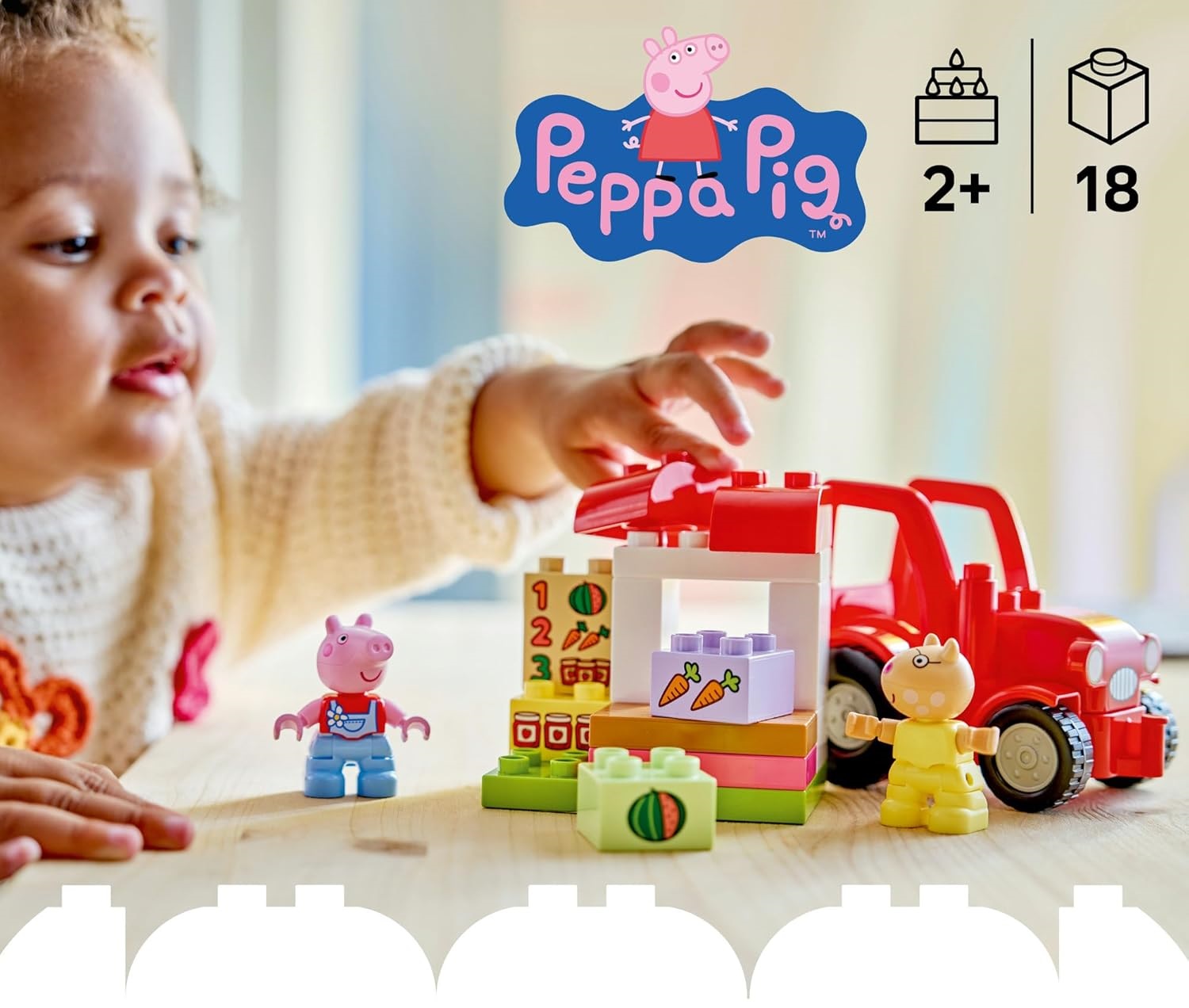 Конструктор LEGO DUPLO Трактор и Магазин 18 дет. - фото 5