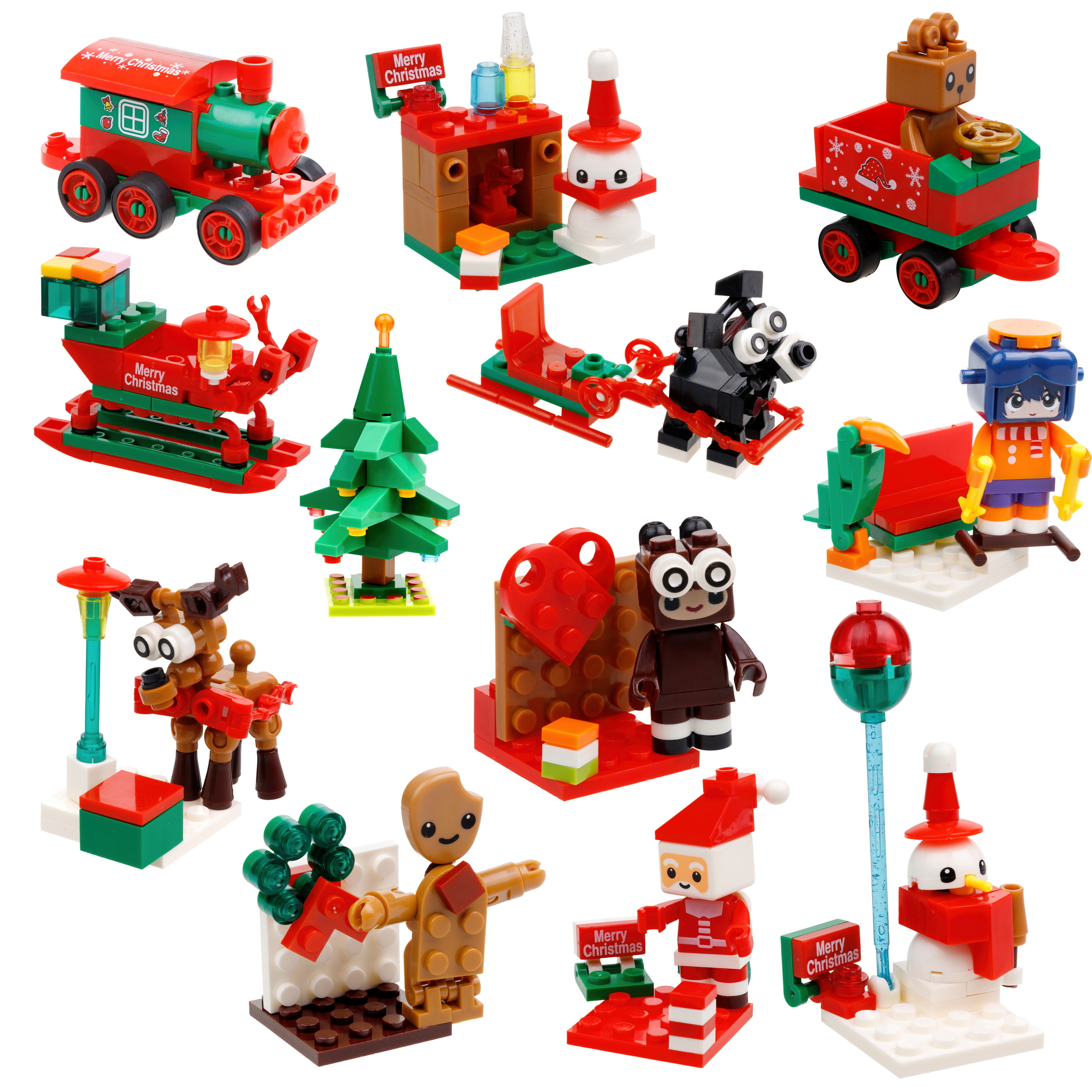 Конструктор 1TOY Blockformers Новый год блочный - фото 2