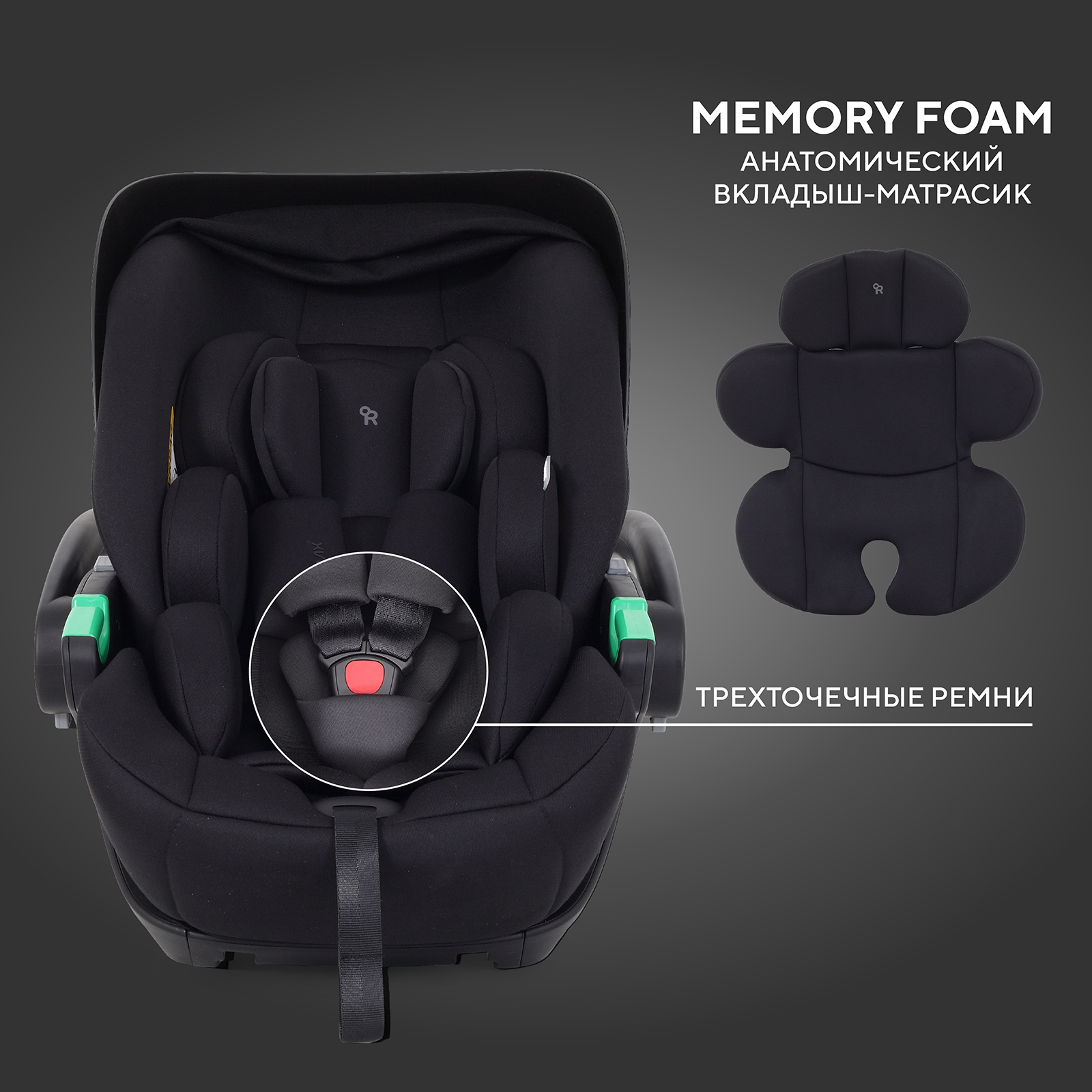 Автокресло Rant Evomax 0 (0 -13 кг) черный - фото 8