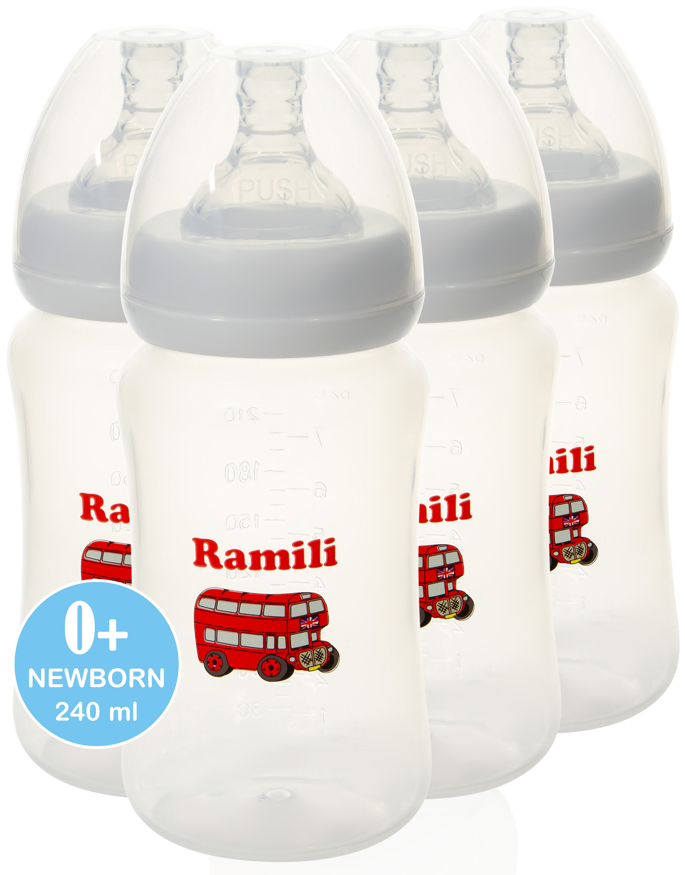 Бутылочка Ramili Anti-Colic 240 мл 4 шт. - фото 14