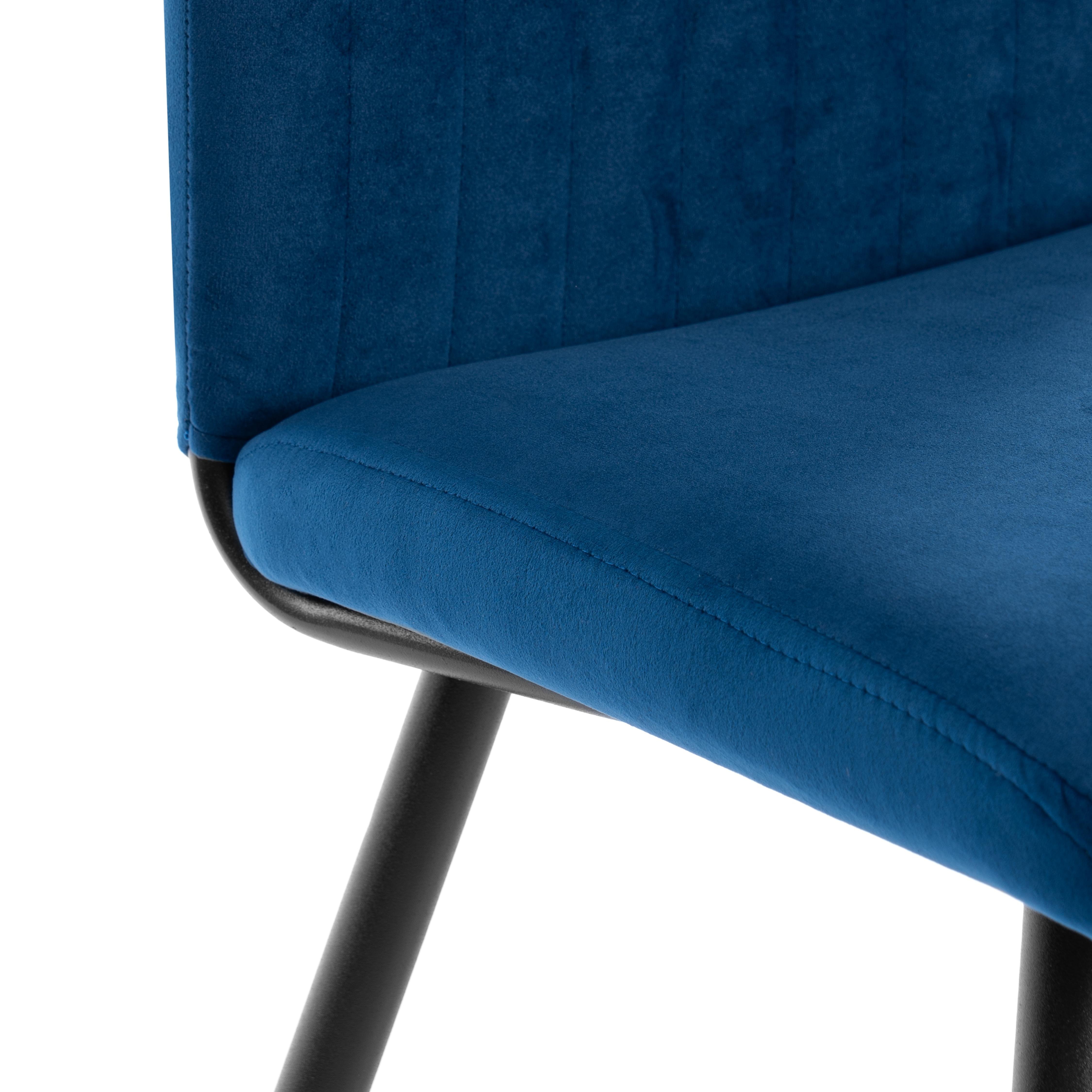 Стул TETCHAIR велюр синий/черный 1 шт. - фото 9