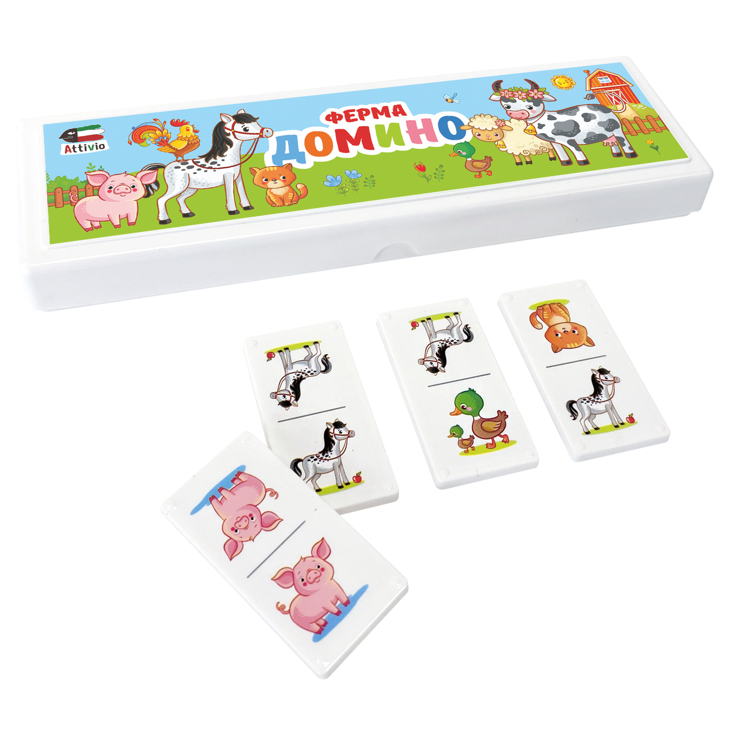 Настольная игра Attivio Домино Ферма - фото 7