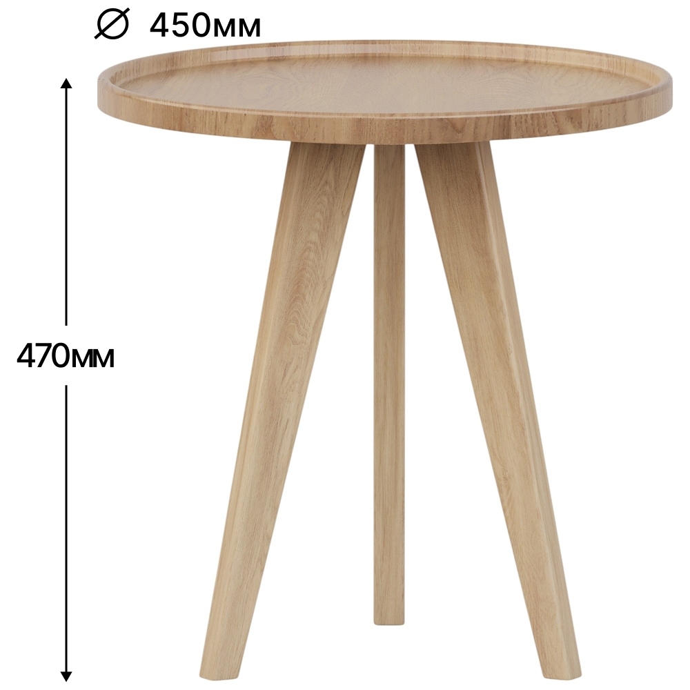 Стол журнальный SLINE Полли дуб янтарный - фото 11