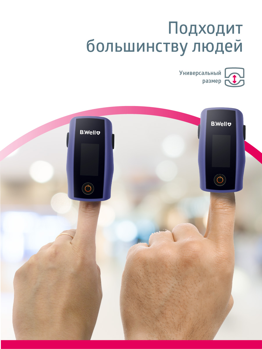Пульсоксиметр B.Well MED-325 - фото 11